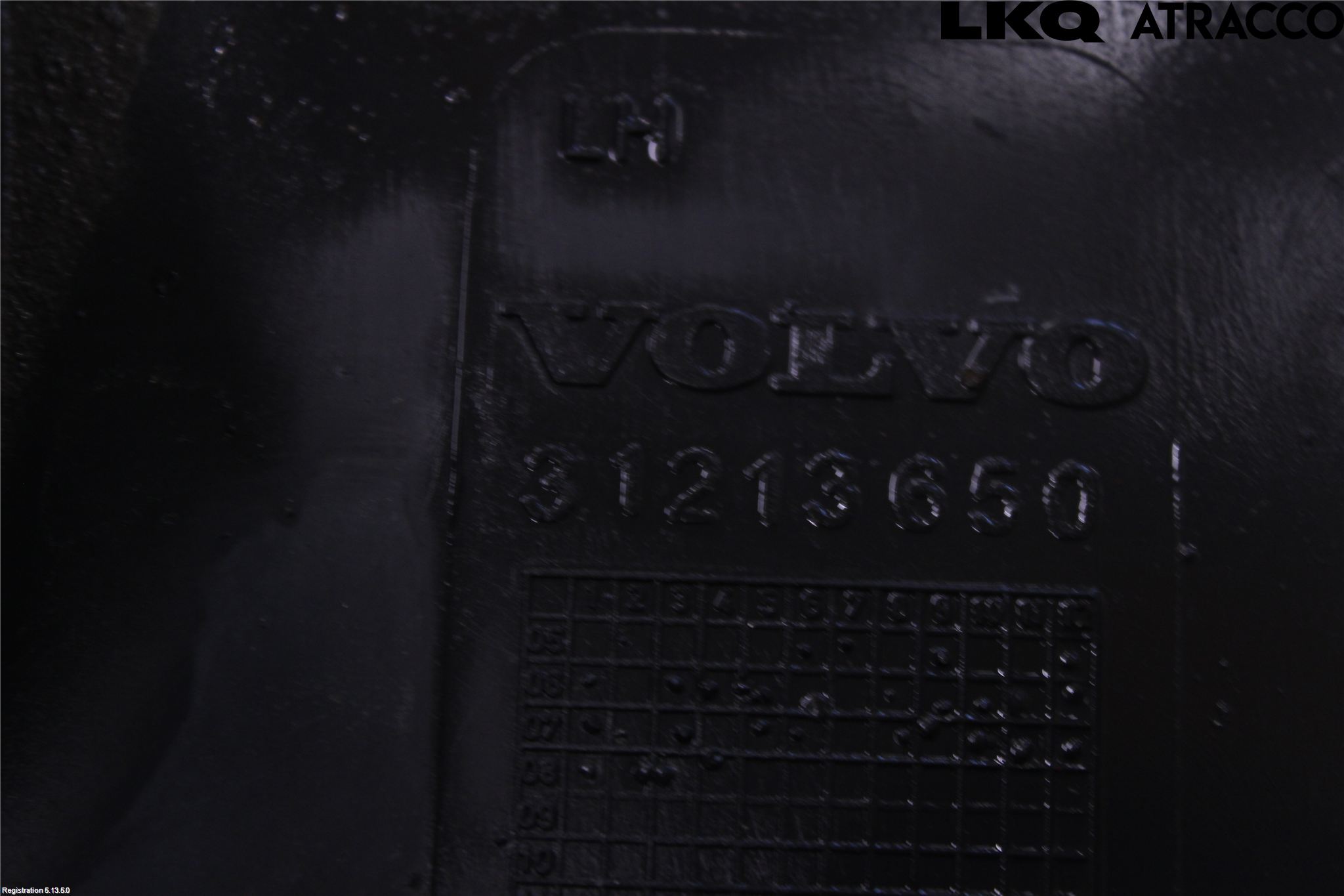 Volvo V70 08-13 Skärm Inner