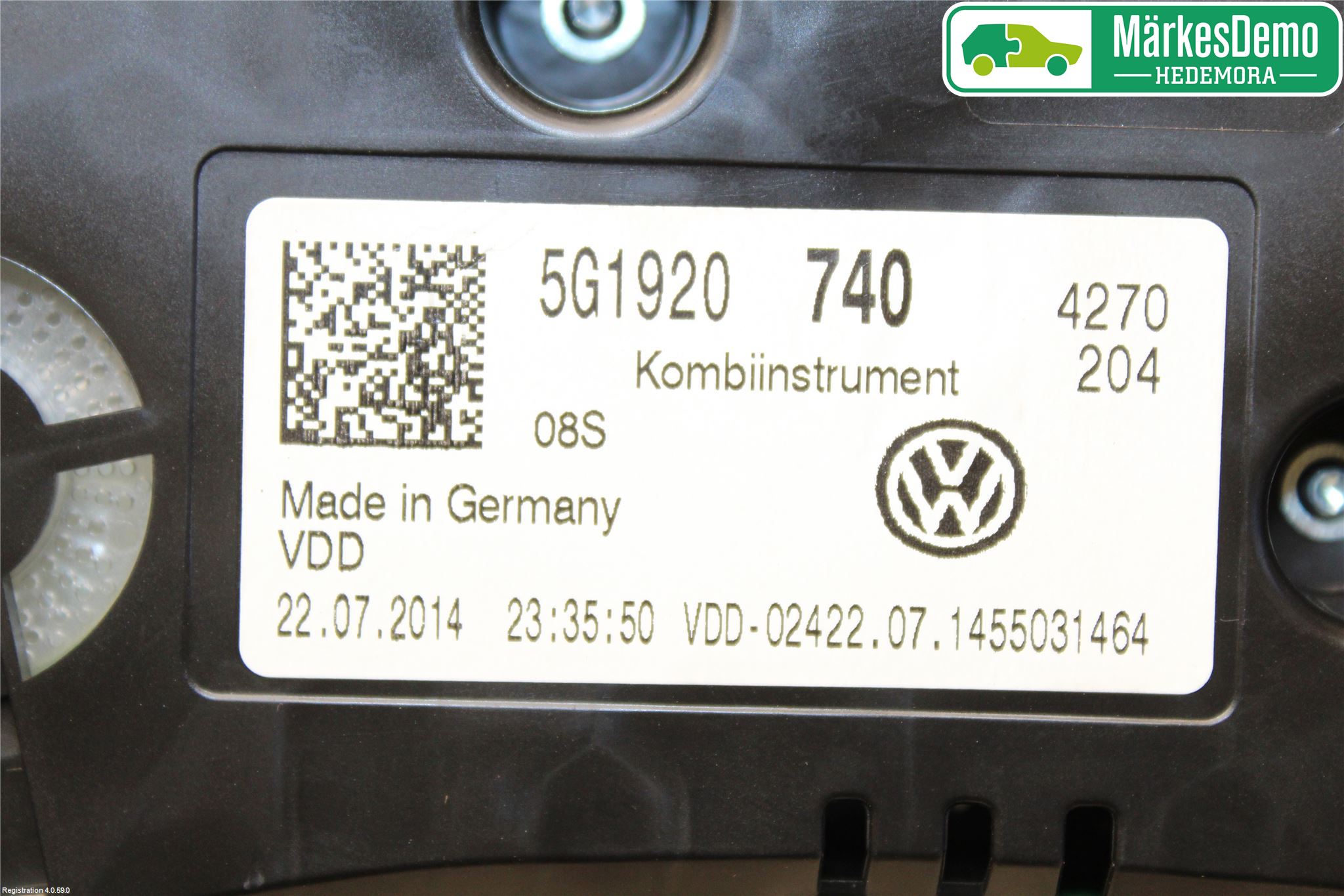 Volkswagen VW GOLF / E-GOLF VII 13-20 Instrument Komb