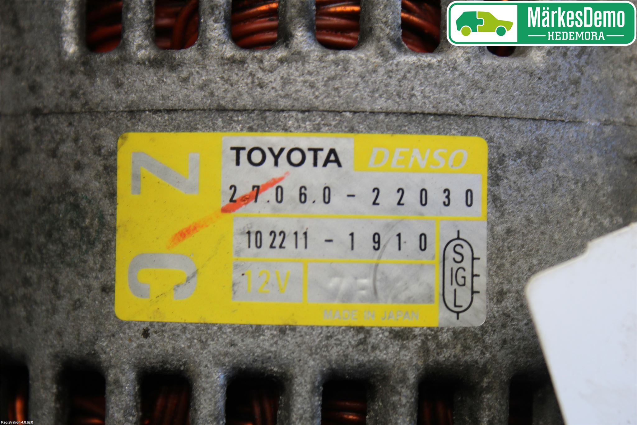 Toyota COROLLA 02-07 Generator