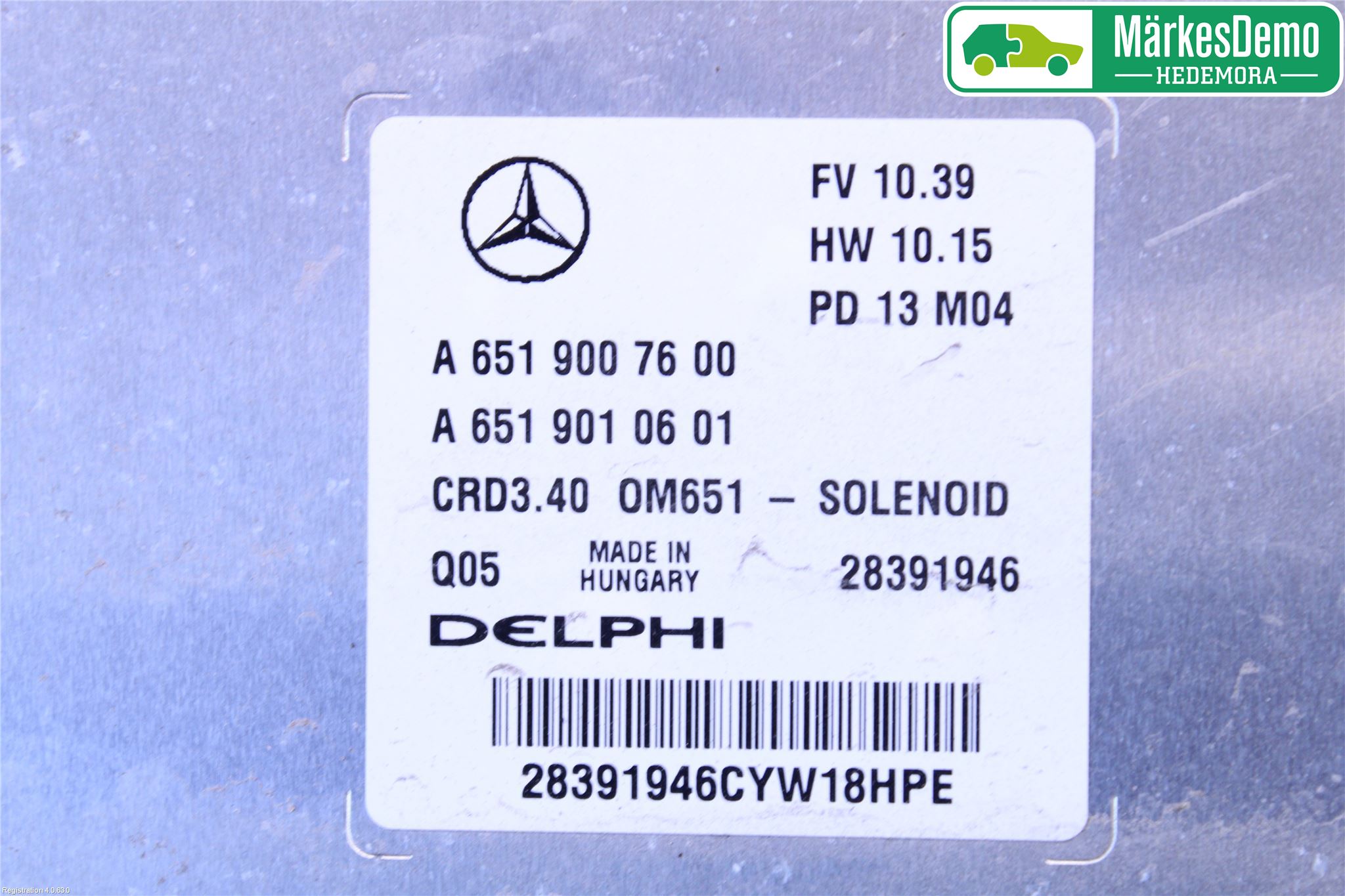 Mercedes-Benz MB B-KLASS (W246/W242) 12-19 Styrenhet Insprut Bensin