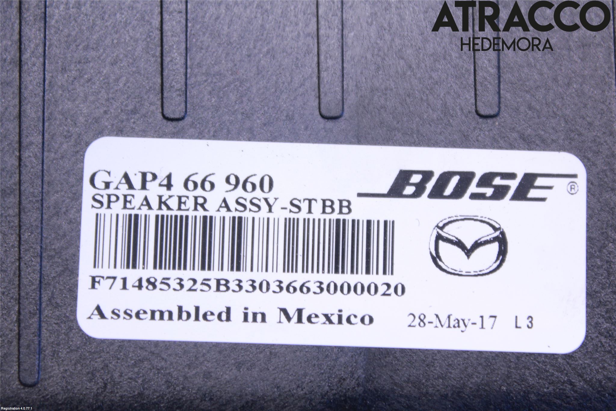 Mazda CX-3 Högtalare