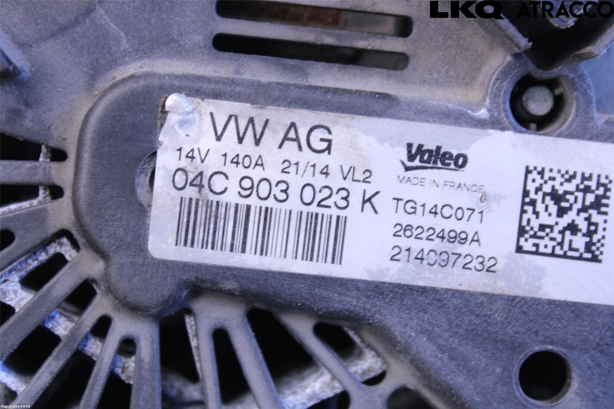 Volkswagen VW GOLF / E-GOLF VII 13-20 Generator