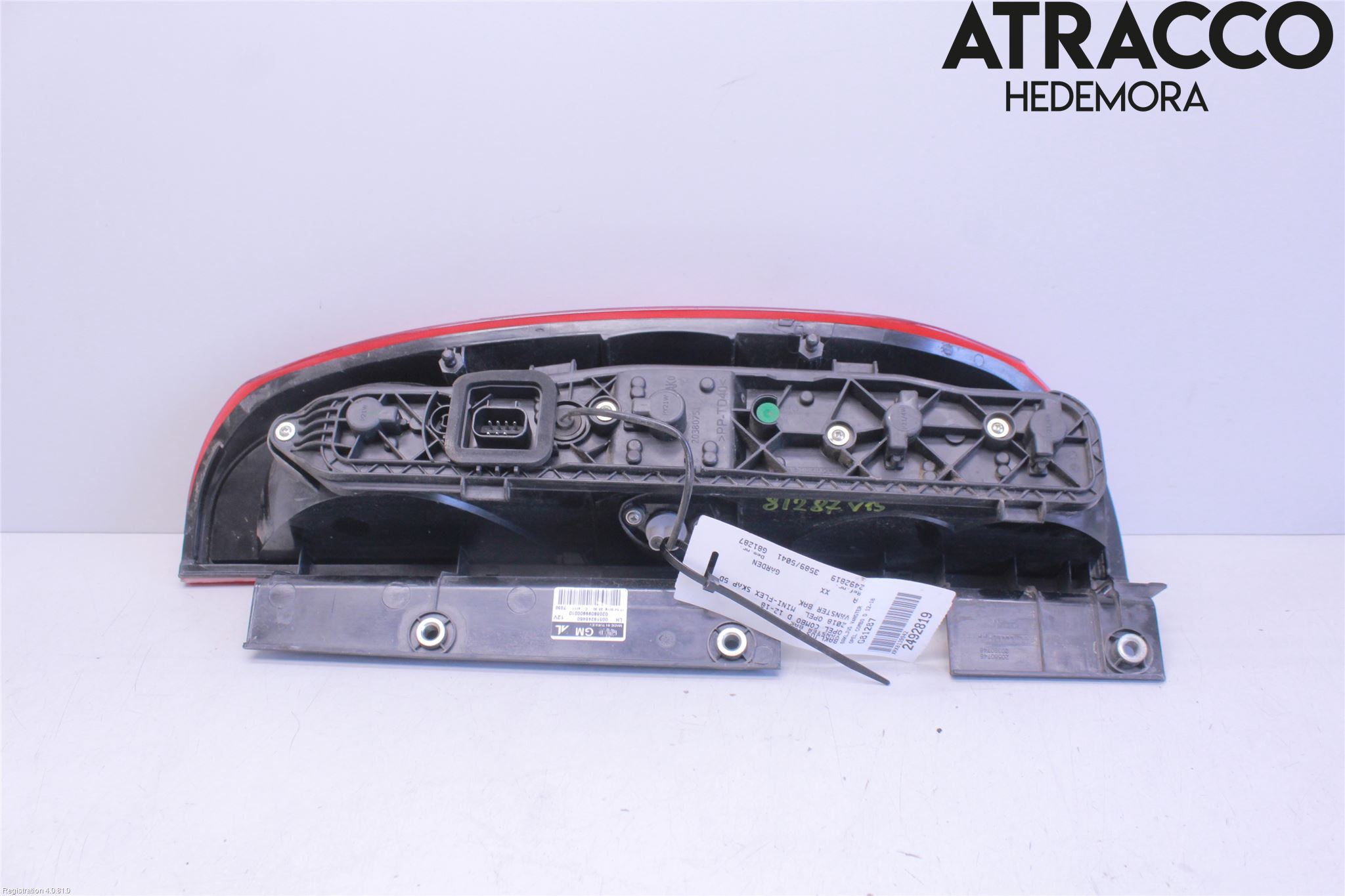 Opel COMBO D 12-18 Bakljus Vänster