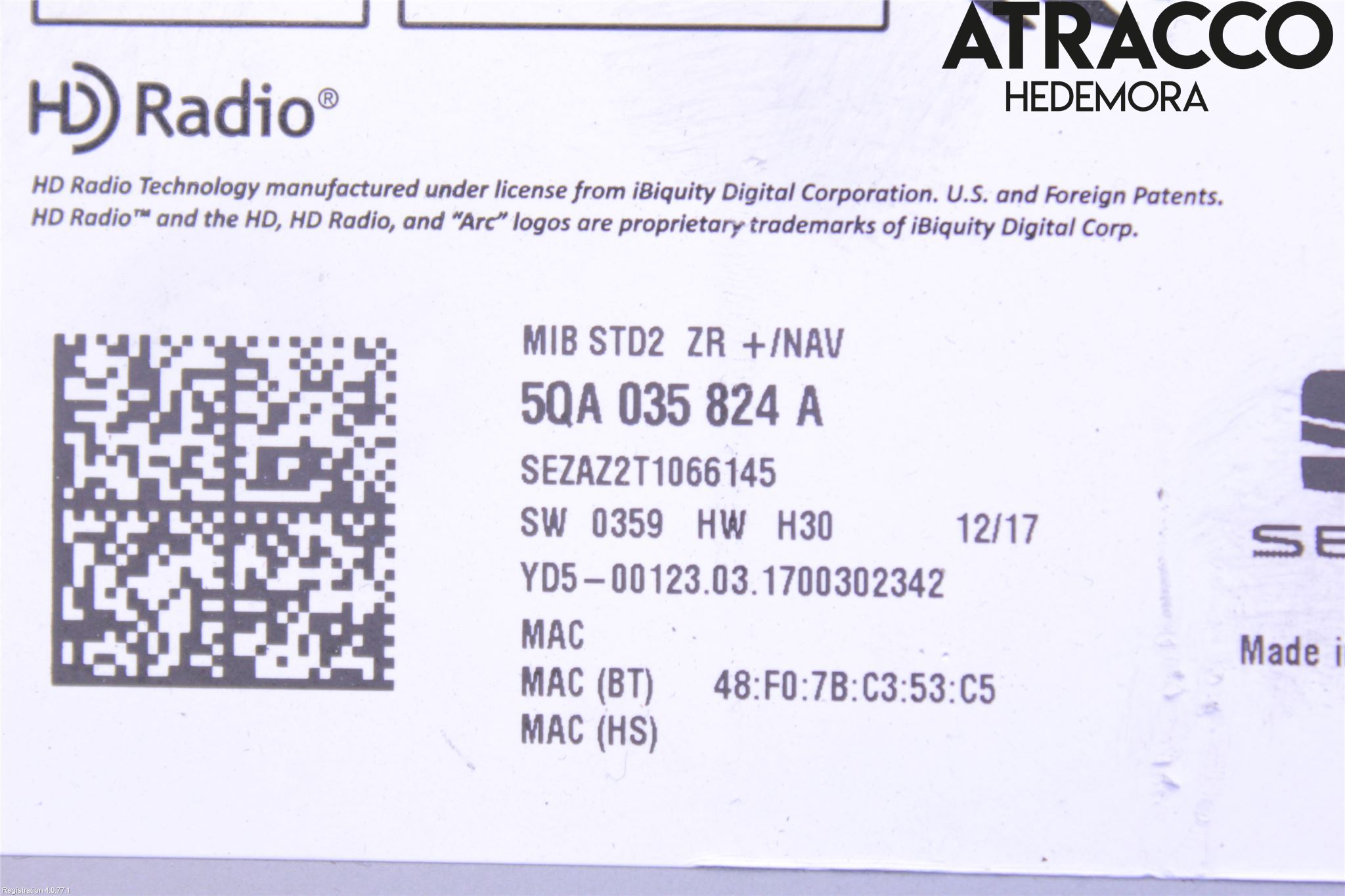 Seat LEON 13-20 Cd Radio - Multimediapanel