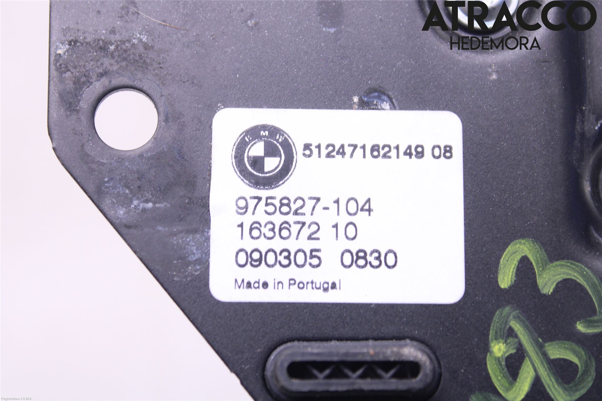 BMW X5 E70 07-13 Bakluckehandtag Inre