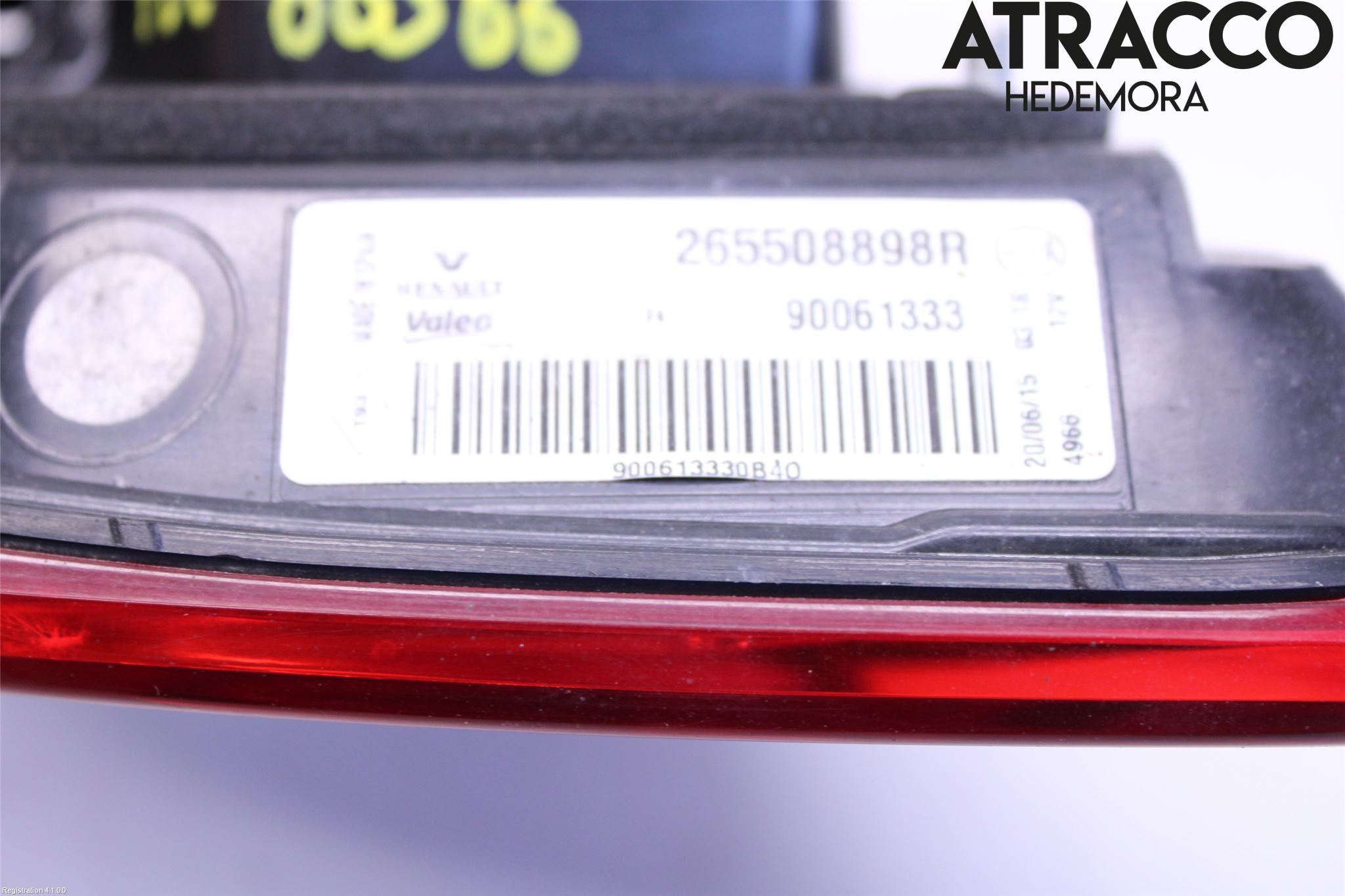 Renault KADJAR 15- Bakljus Lucka Hö