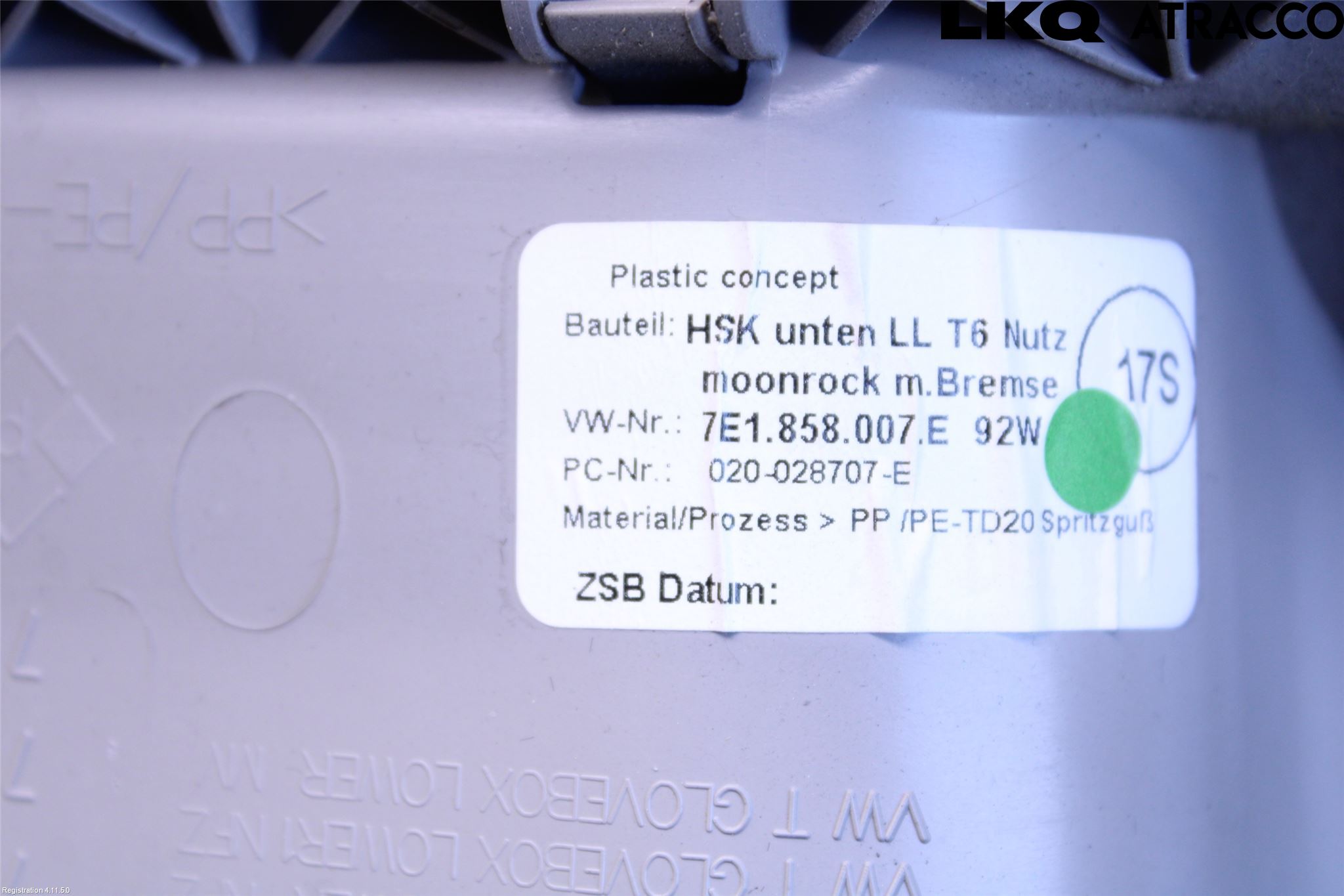 Volkswagen VW TRANSP/CARAVELLE (T6) 16-22 Handskfack