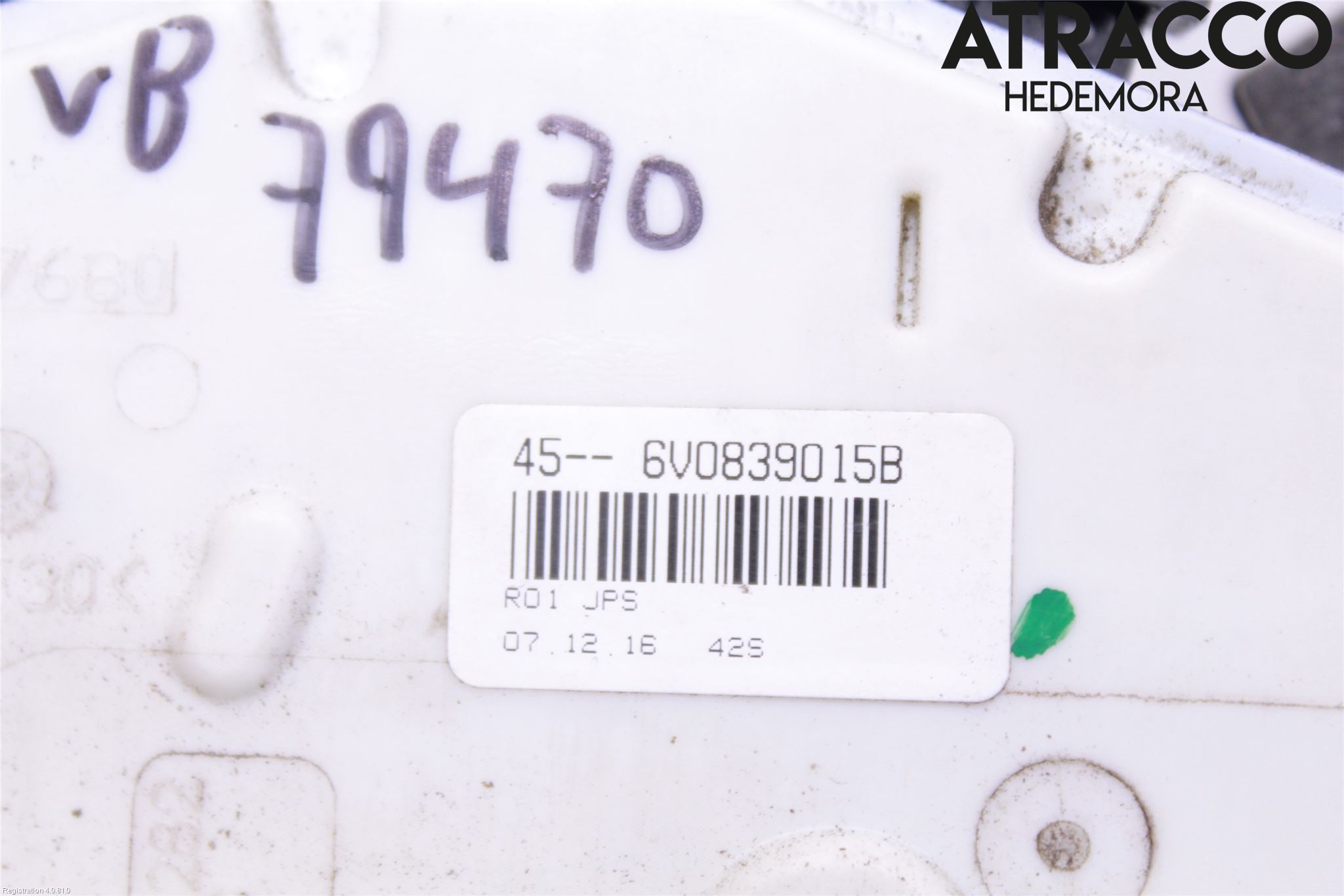 Skoda YETI Låskista-Dörrlås