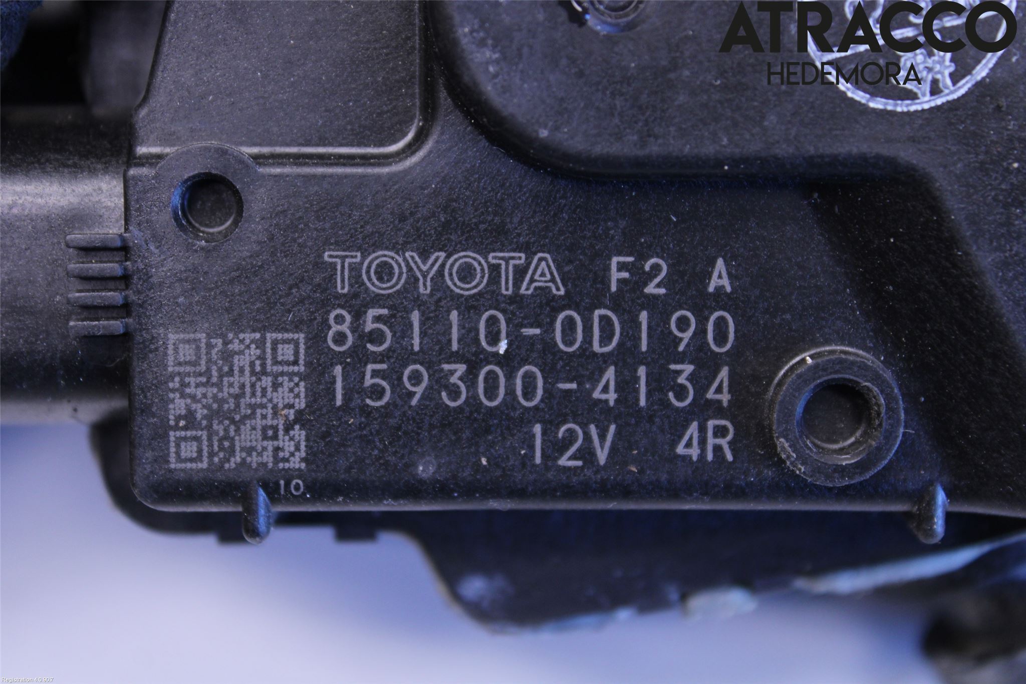 Toyota YARIS XP130 12-14 Torkarmotor Vindruta