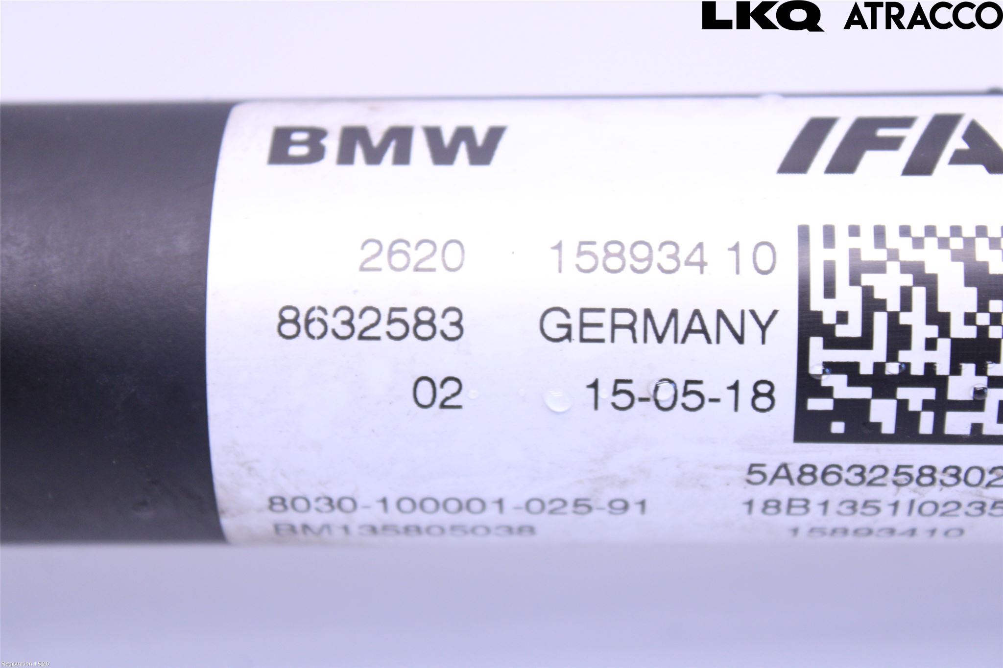 BMW 5 G30/G31/F90 17-23 Mellanaxel Främre 4Wd