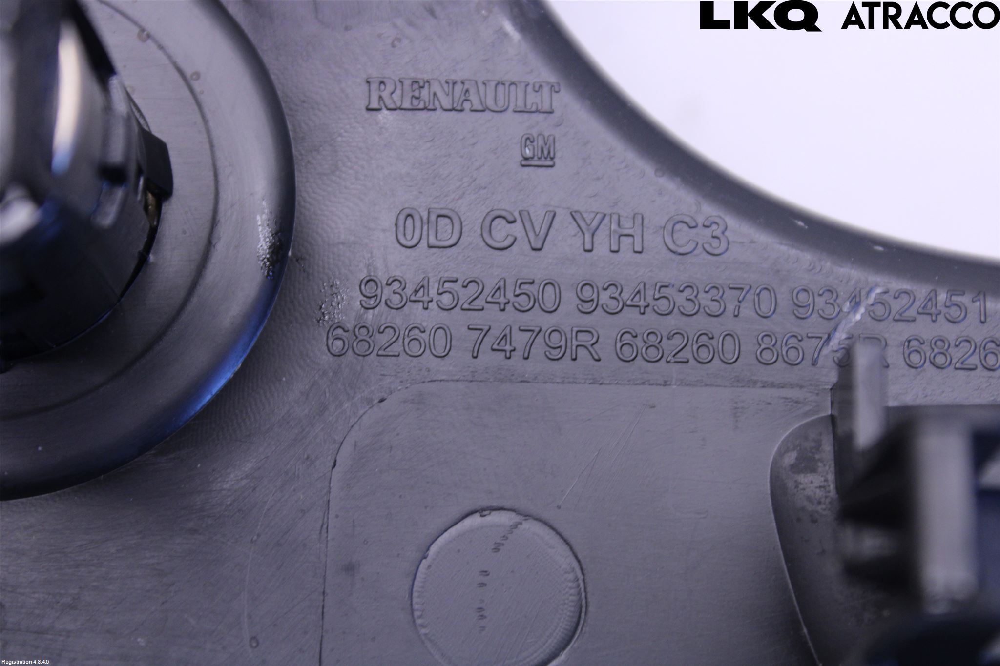 Renault TRAFIC/E-TECH 15- Defrosterkanal-Munstycke