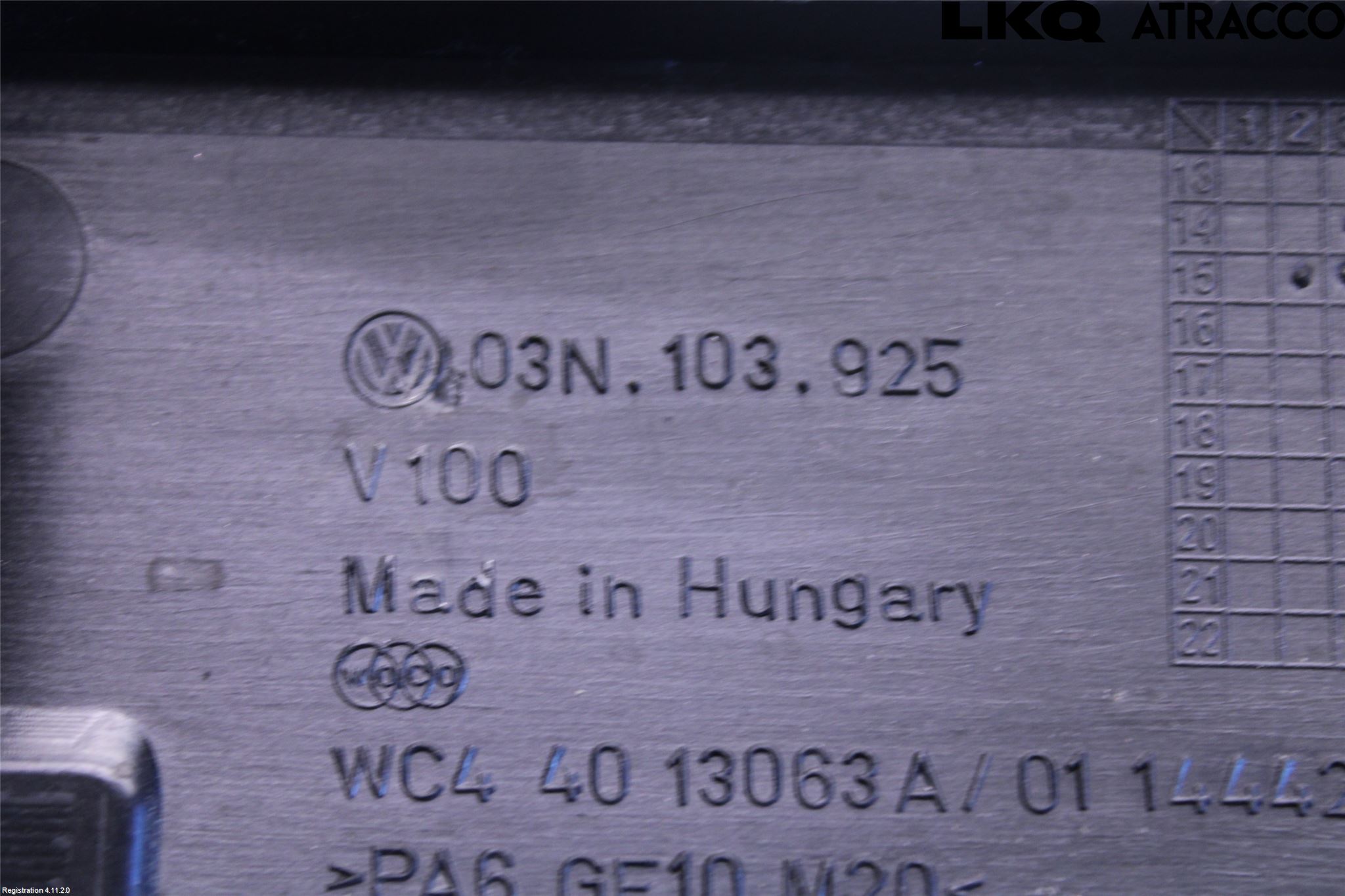 Volkswagen VW PASSAT 15-19 Motorkåpa
