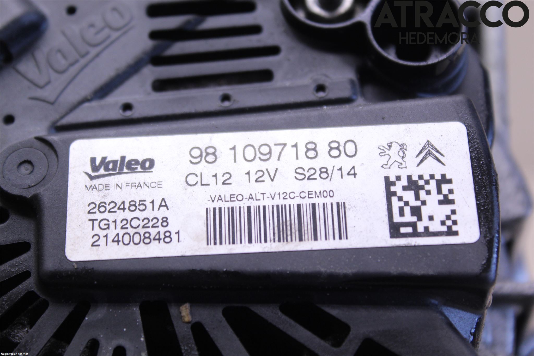 Citroen C4 CACTUS 14-20 Generator