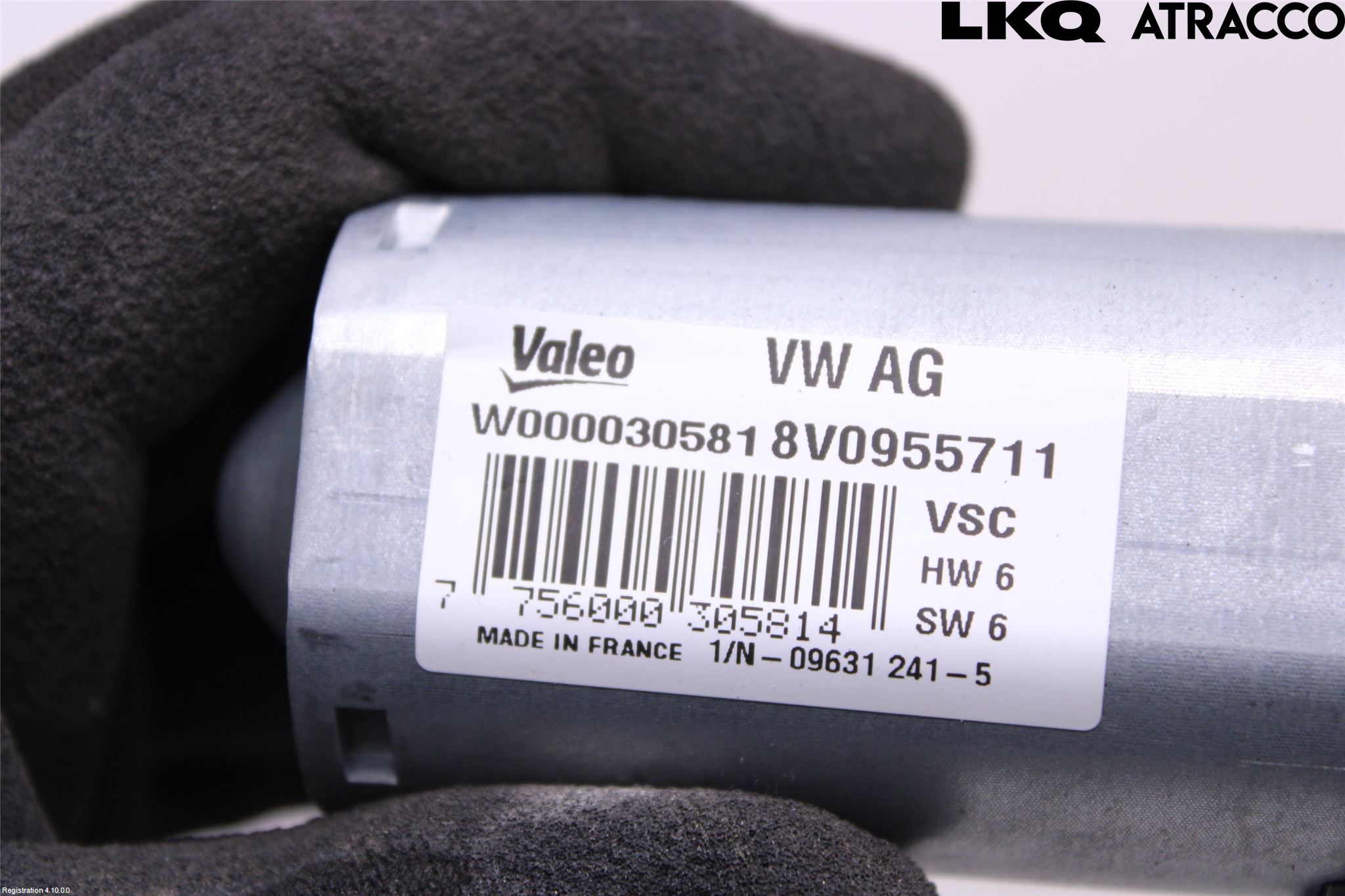 Audi A3/S3 8V 13-20 Torkarmotor Baklucka