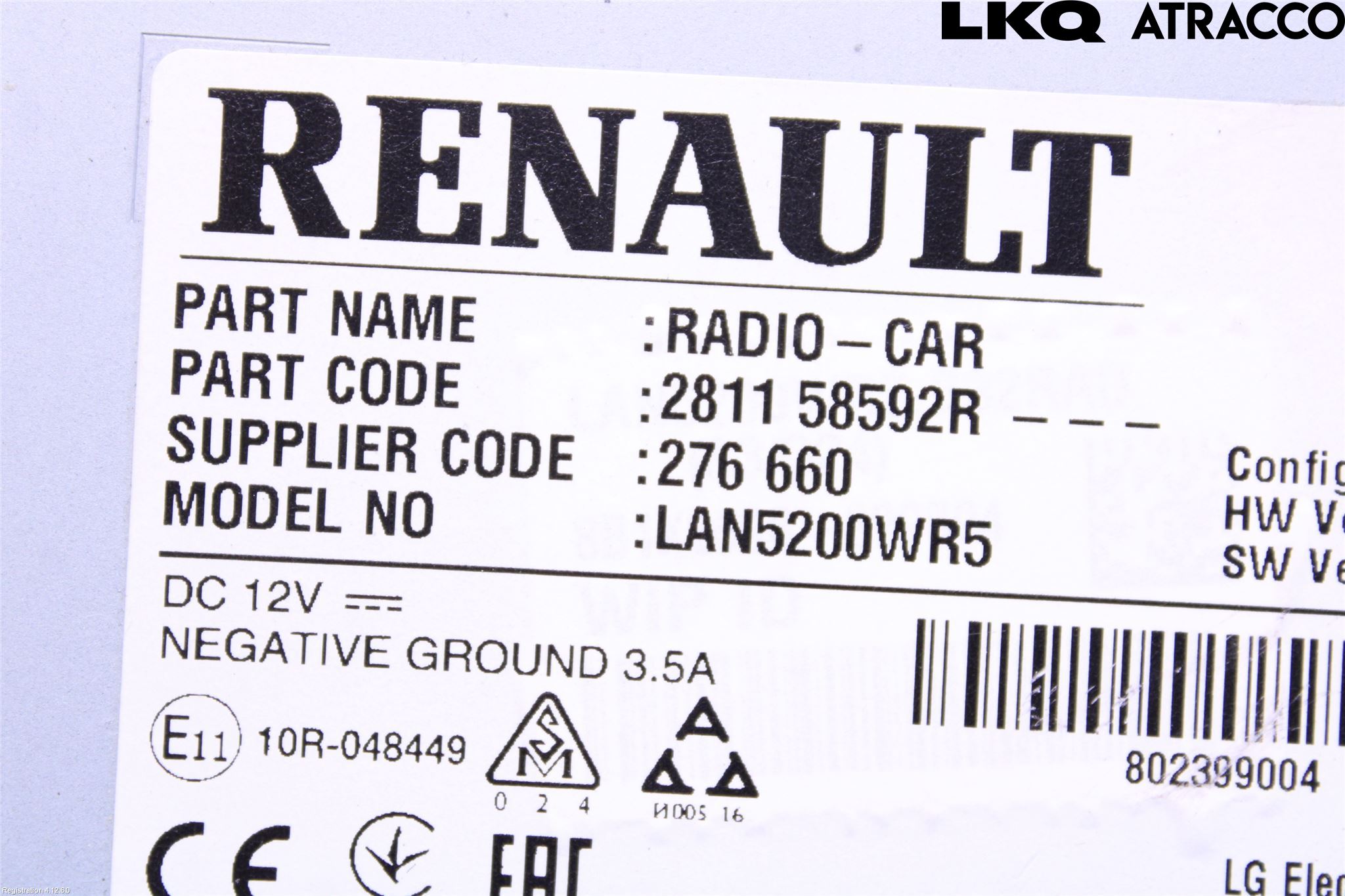 Dacia LOGAN MCV/STEPWAY Cd Radio - Multimediapanel