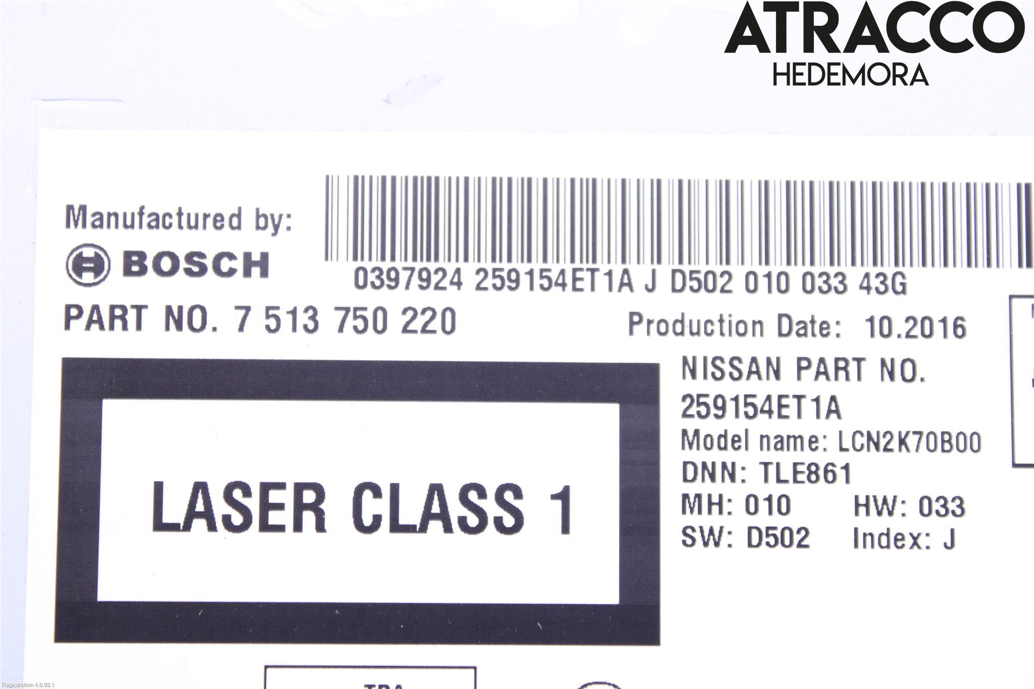 Nissan QASHQAI 14-17 Cd Radio - Multimediapanel