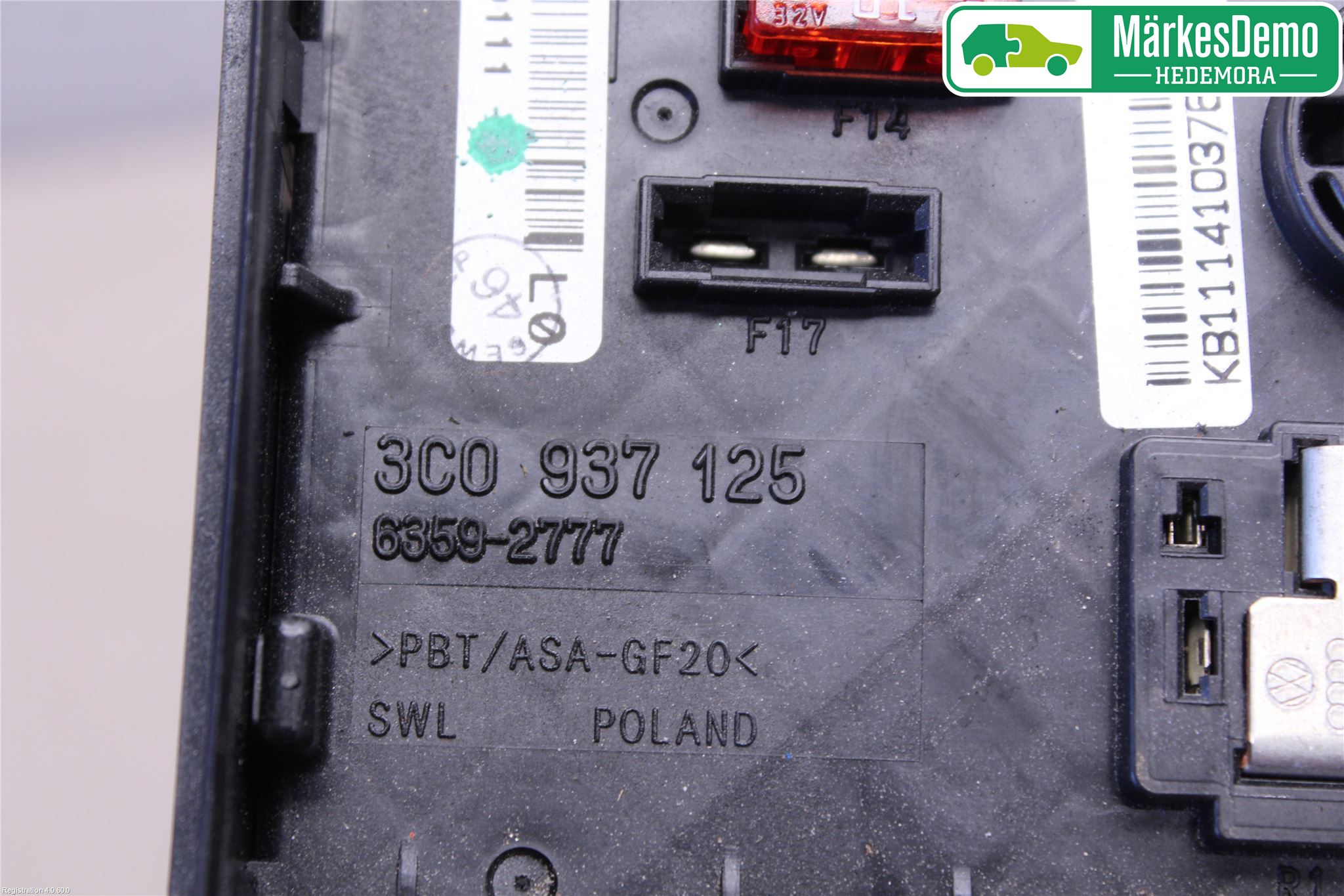 Volkswagen VW SHARAN 11- Säkringsdosa-Elcentral