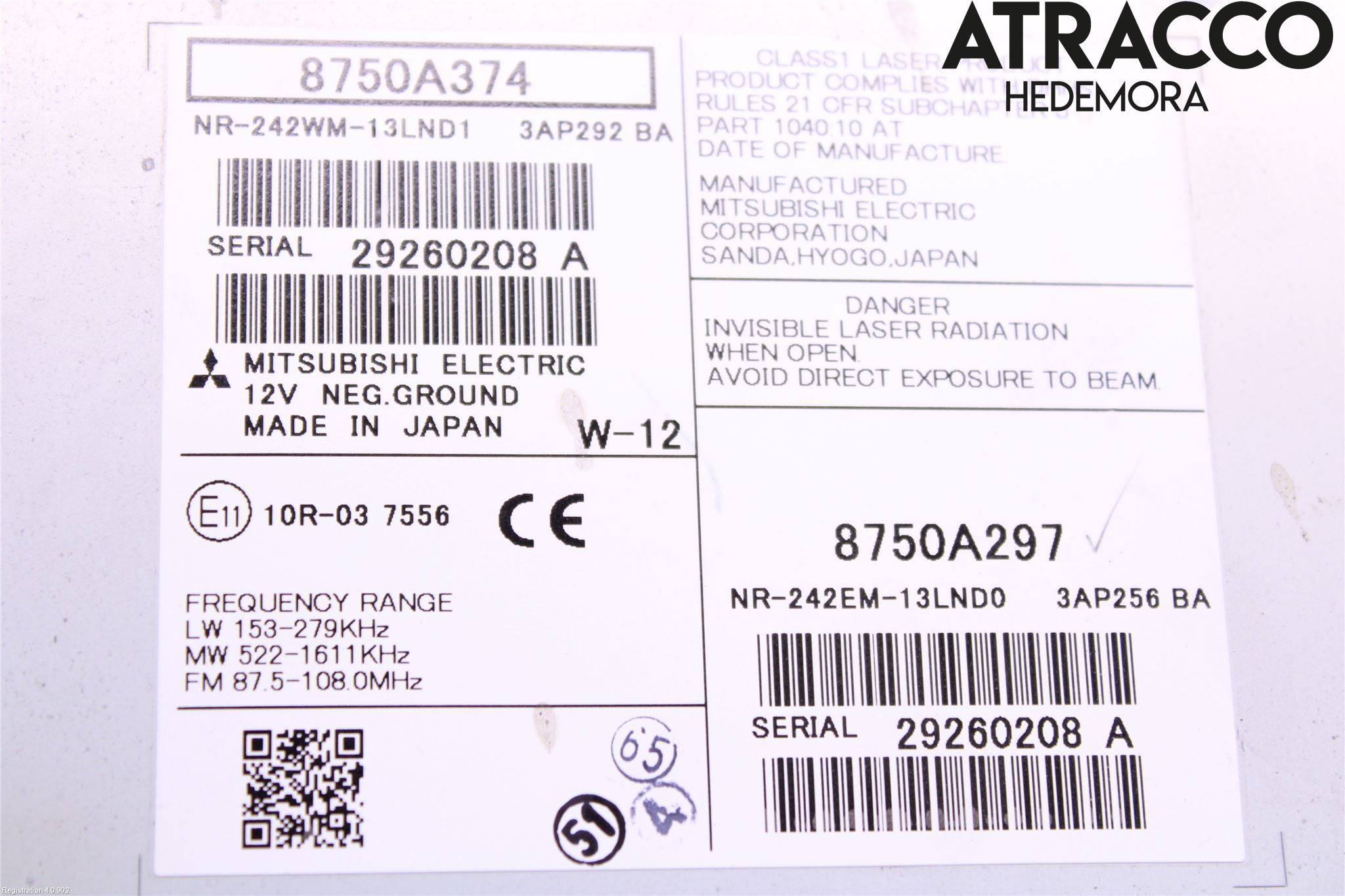 Mitsubishi OUTLANDER 13-21 Cd Radio - Multimediapanel