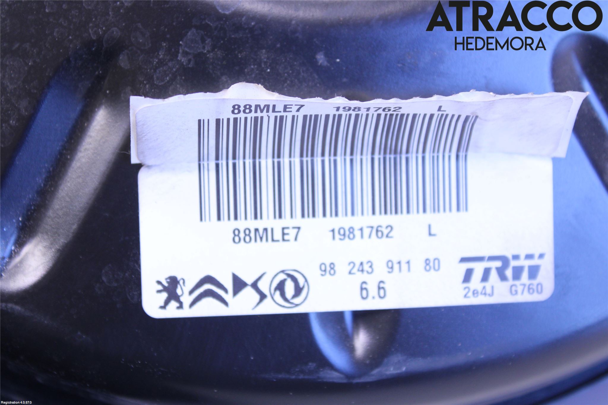 Peugeot 2008/E-2008 20- Bromsservo