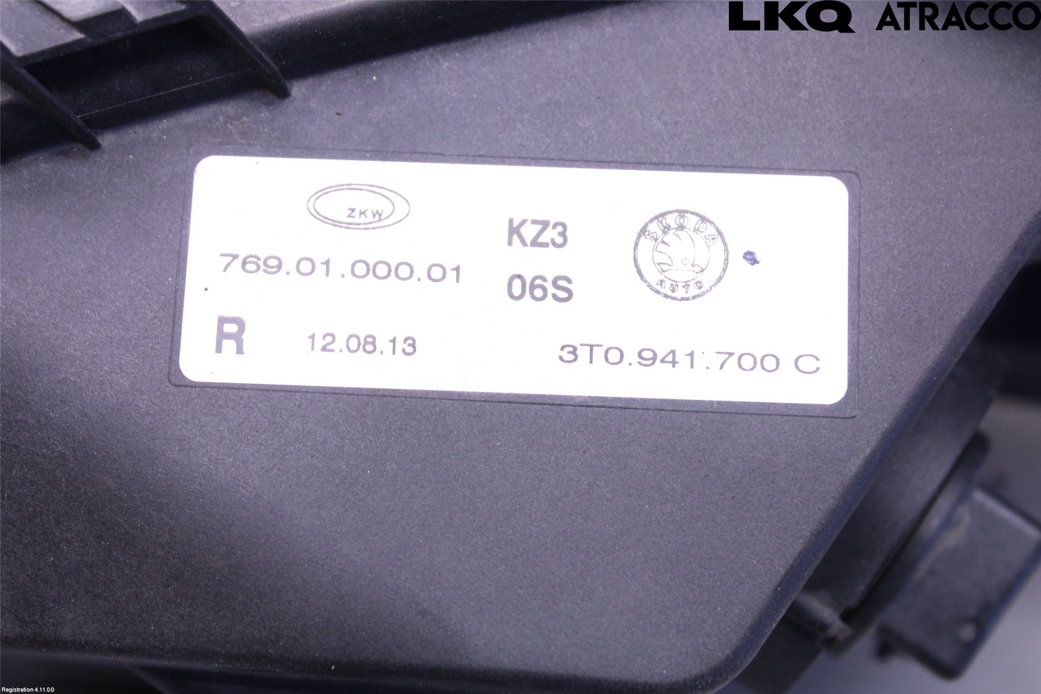Skoda SUPERB 09-15 Dimljus-Varselljus Fram