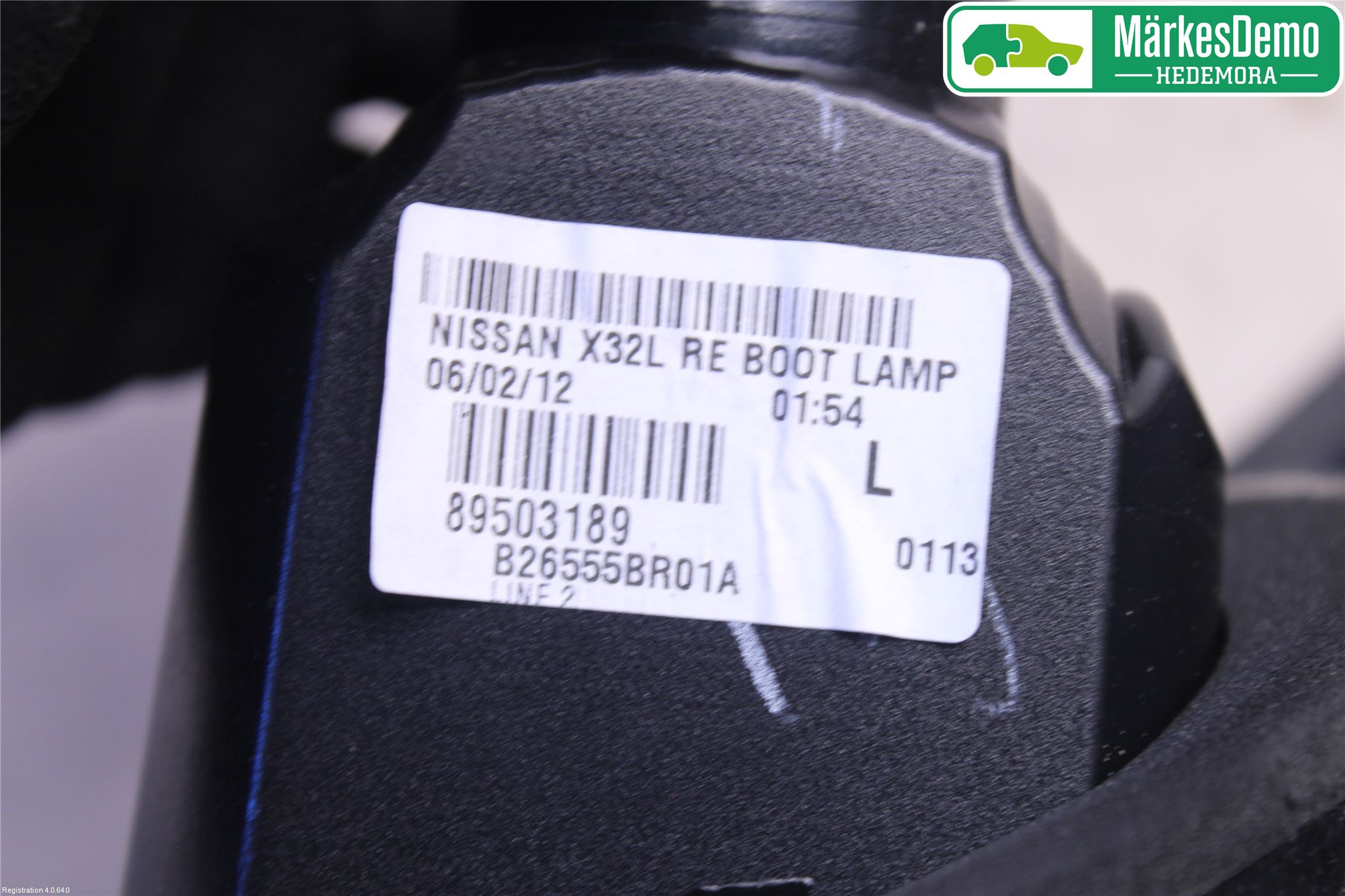 Nissan QASHQAI 10-14 Bakljus Lucka Vä