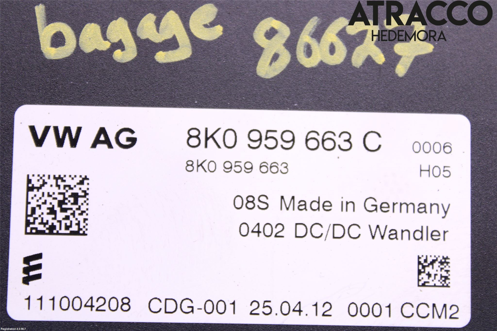 Audi A8/S8 4H 10-17 Styrenhet Övrigt