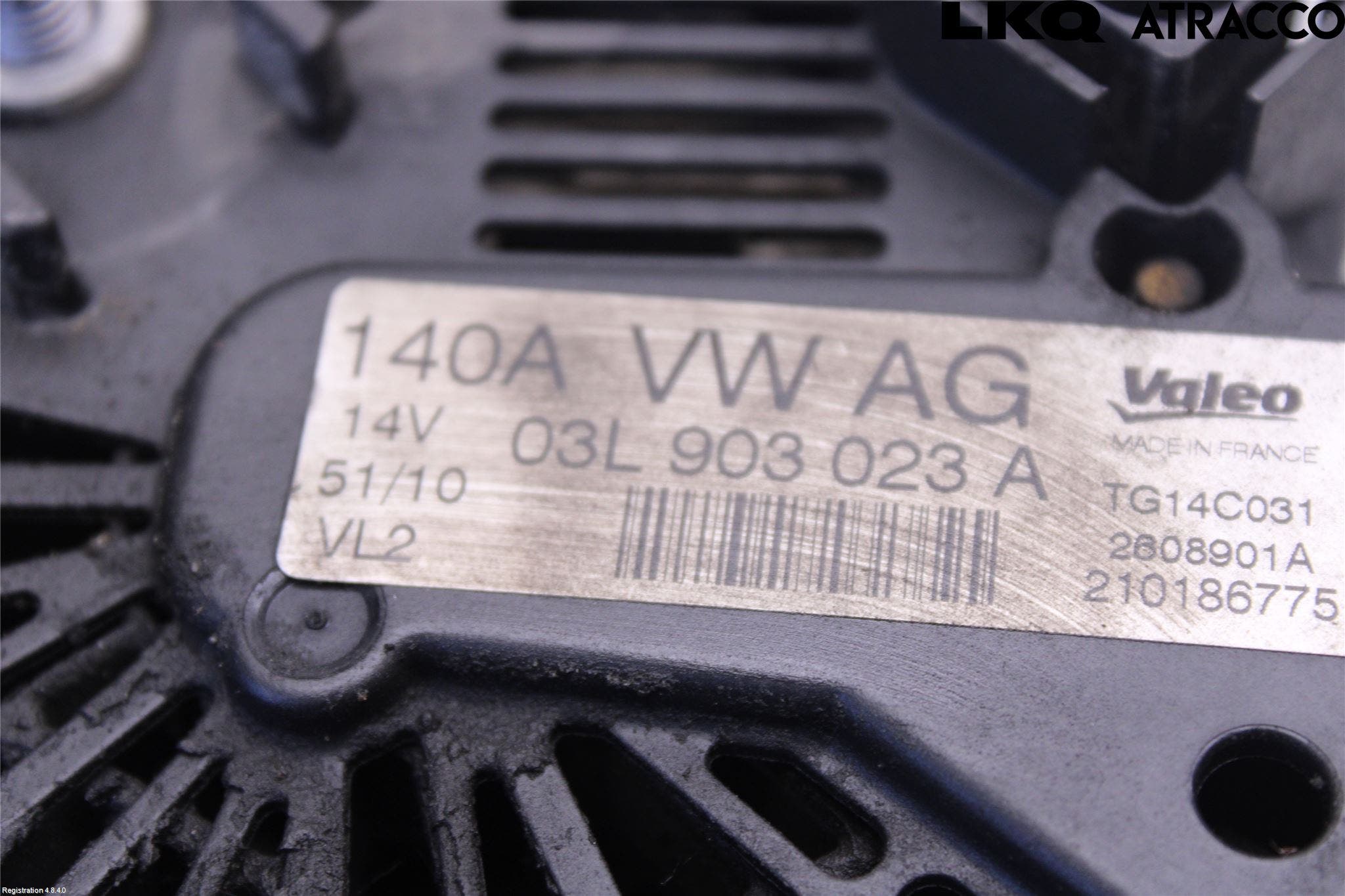 Volkswagen VW GOLF PLUS/CROSS GOLF 04-14 Generator