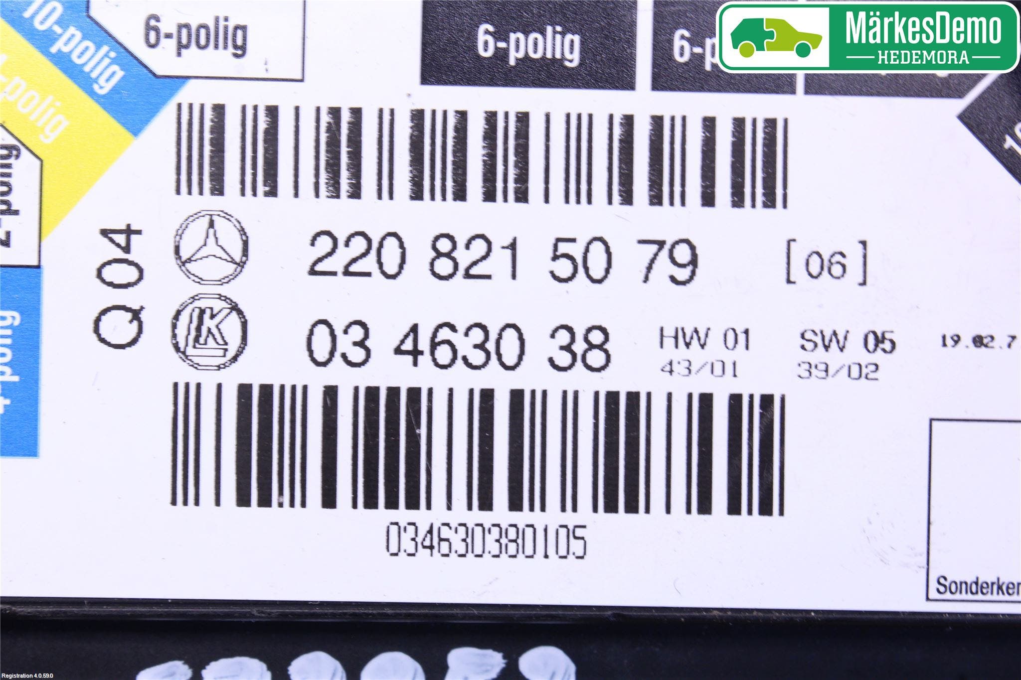 Mercedes-Benz MB S-KLASS (W220) 99-05 Strömställare Stolregler