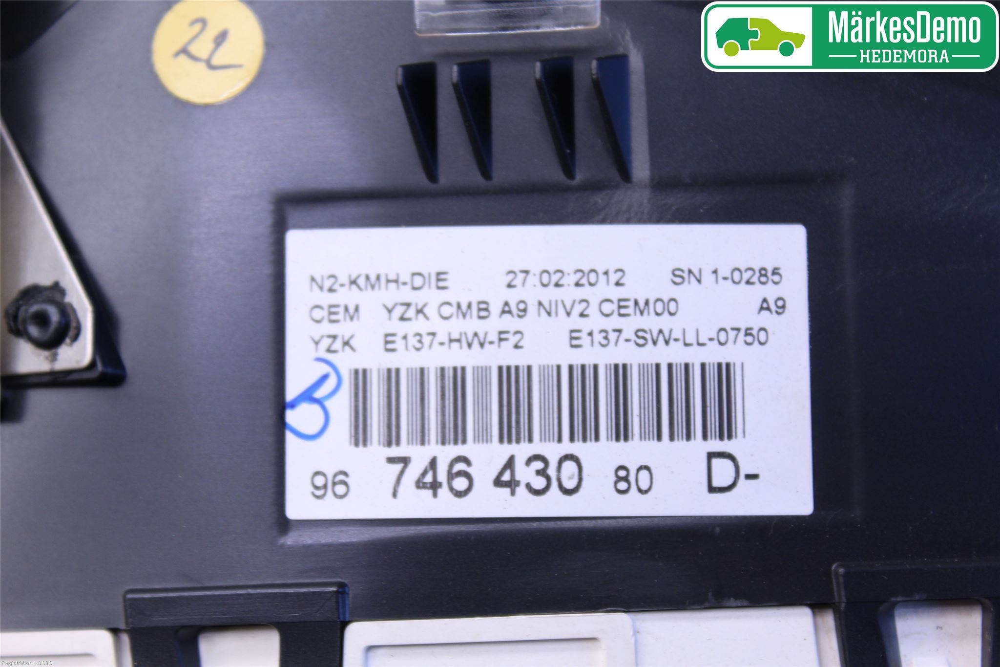 Peugeot 208 12-15 Instrument Komb