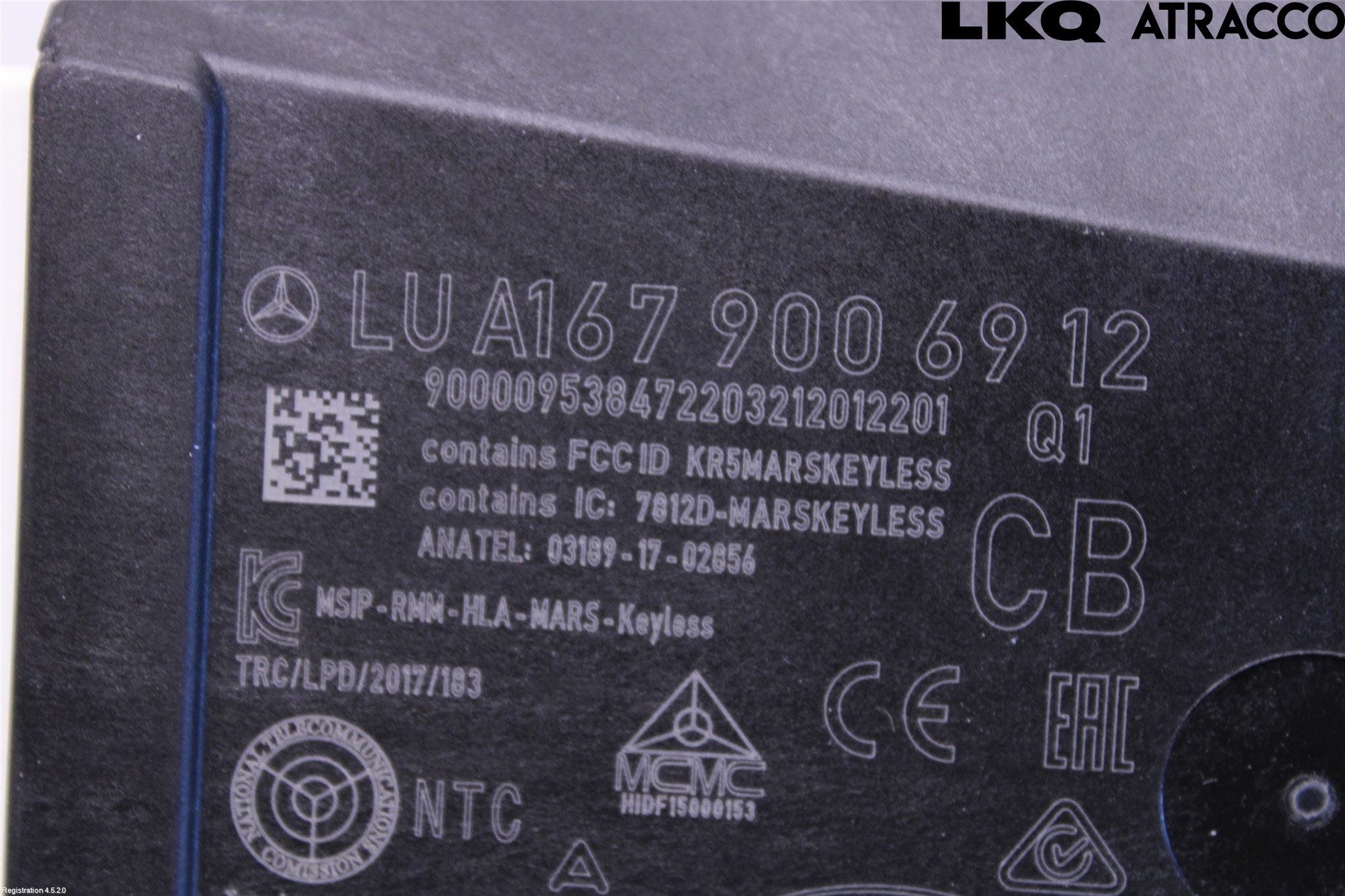 Mercedes-Benz MB CLA-KLASS (C118/X118) 19- Styrenhet Nyckellöst System