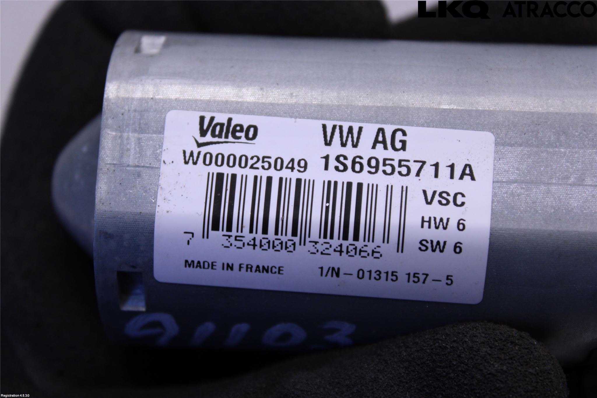 Volkswagen VW UP! / E-UP! Torkarmotor Baklucka