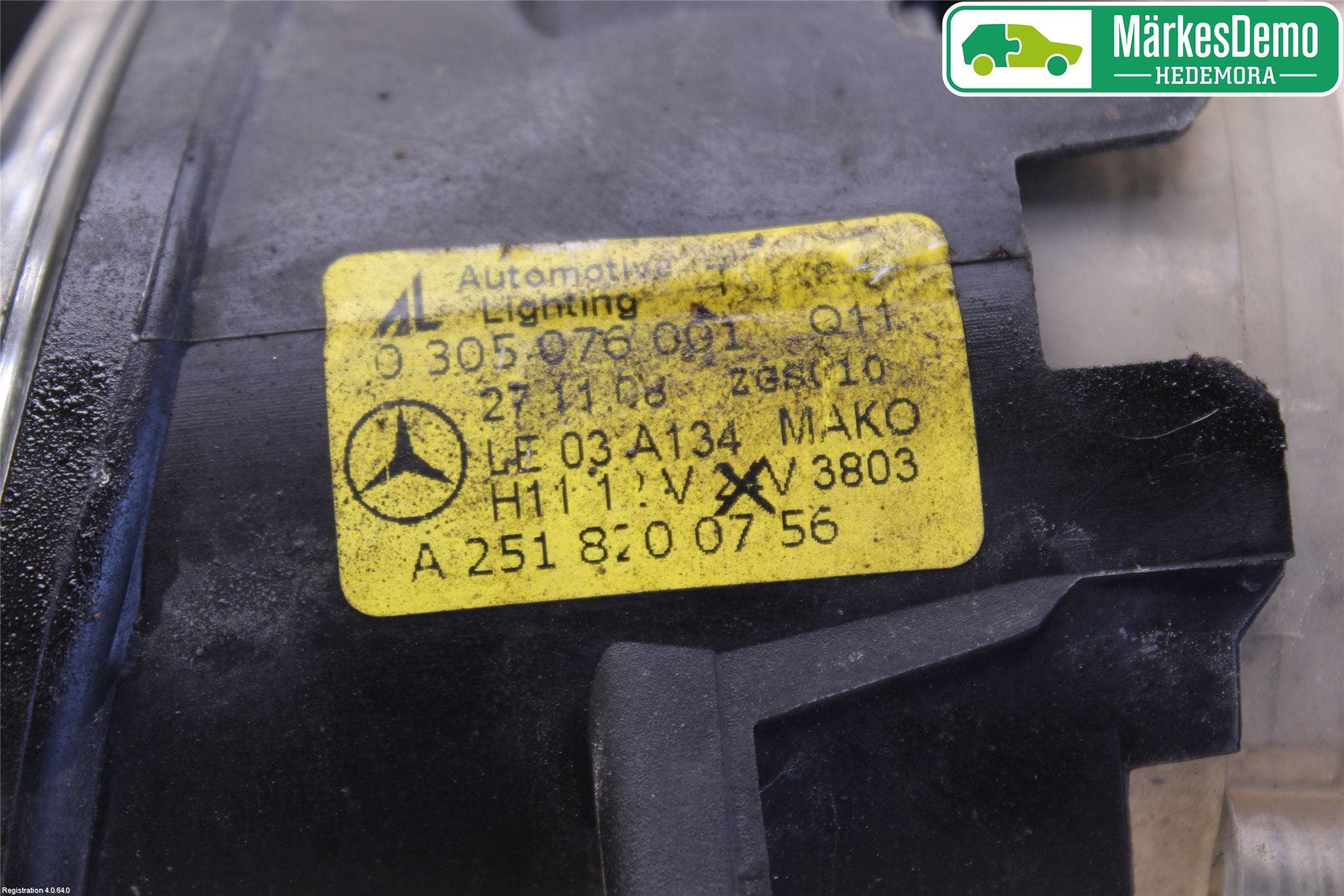 Mercedes-Benz MB B-KLASS (W245) 05-12 Dimljus-Varselljus Fram