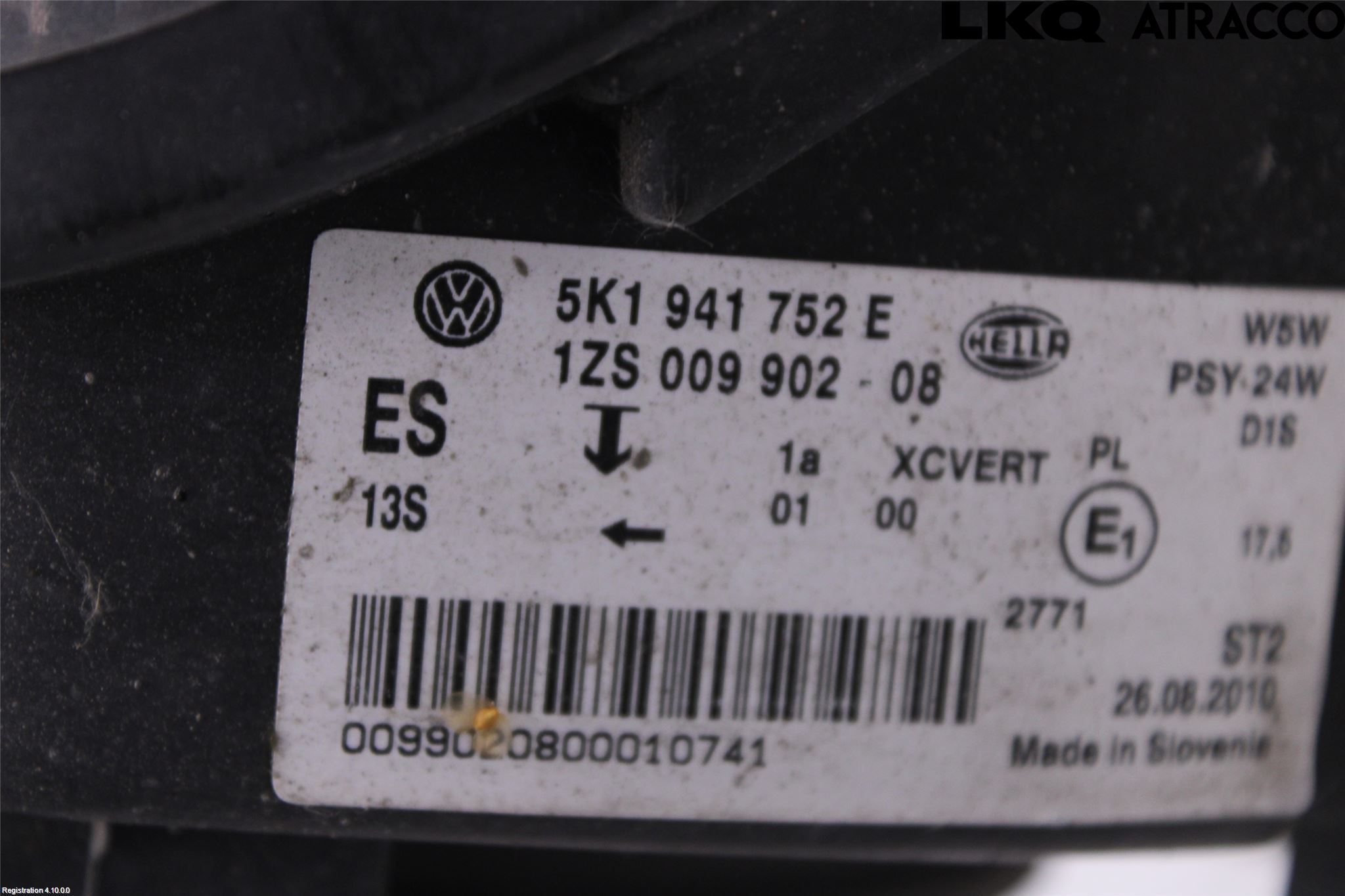 Volkswagen VW GOLF VI 09-13 Strålkastare Höger