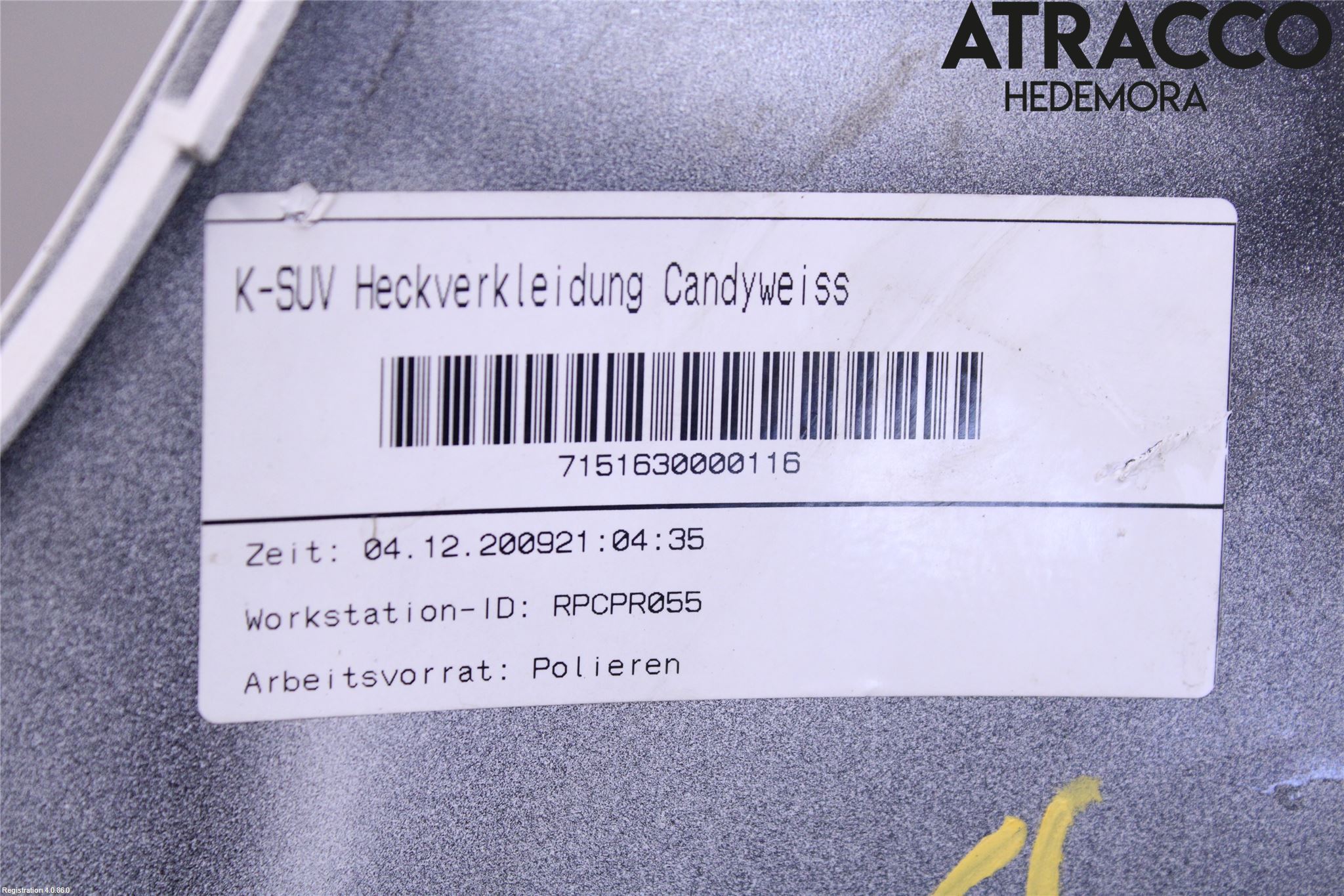 Volkswagen VW TIGUAN 07-16 Stötfångarbeklädnad Bak
