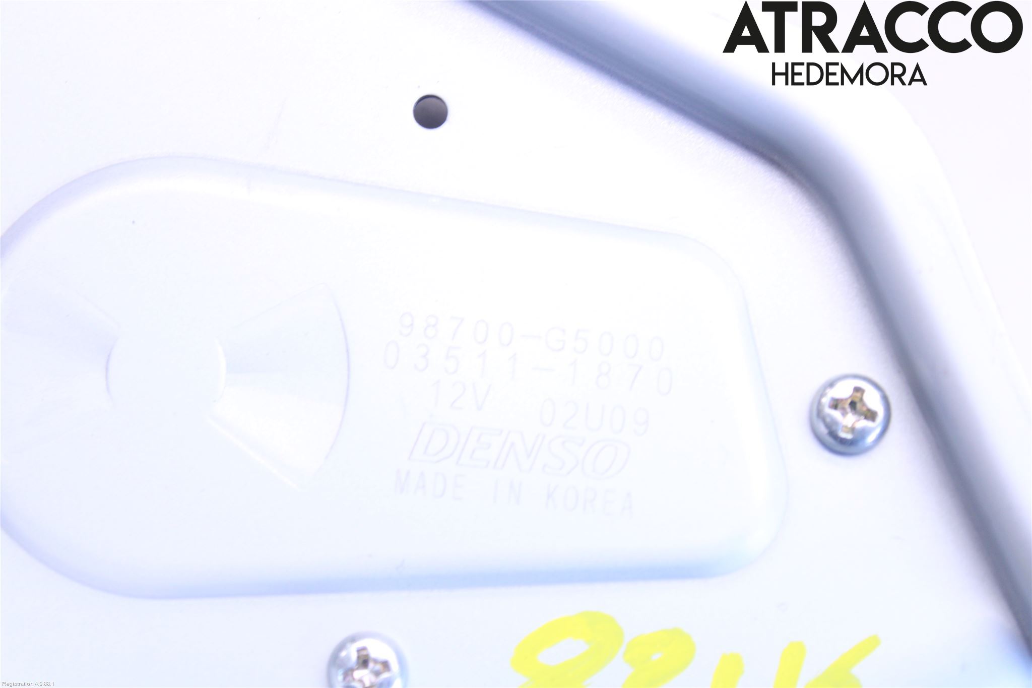 Kia NIRO (DE) 17-22 Torkarmotor Baklucka