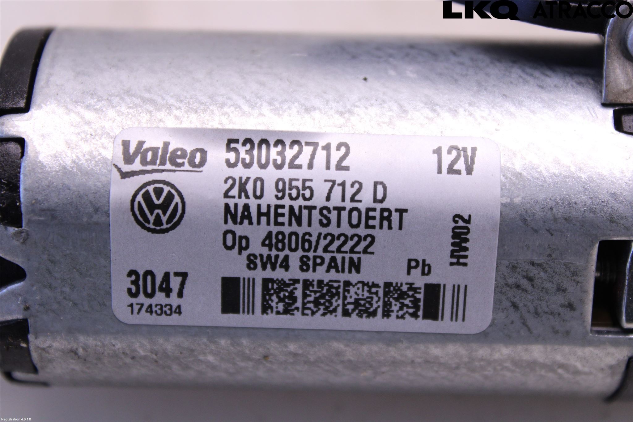 Volkswagen VW CADDY 16-20 Torkarmotor Baklucka