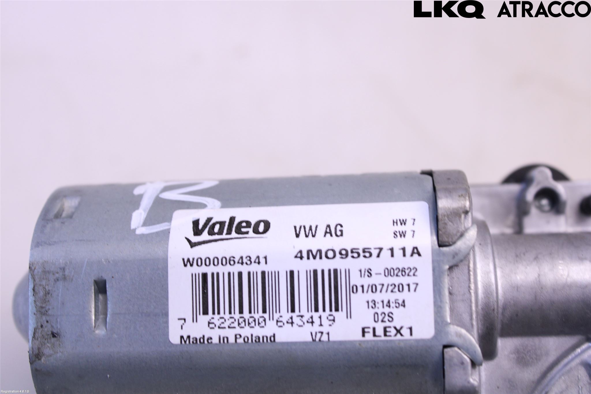Audi A4/S4 B9 16-19 Torkarmotor Baklucka