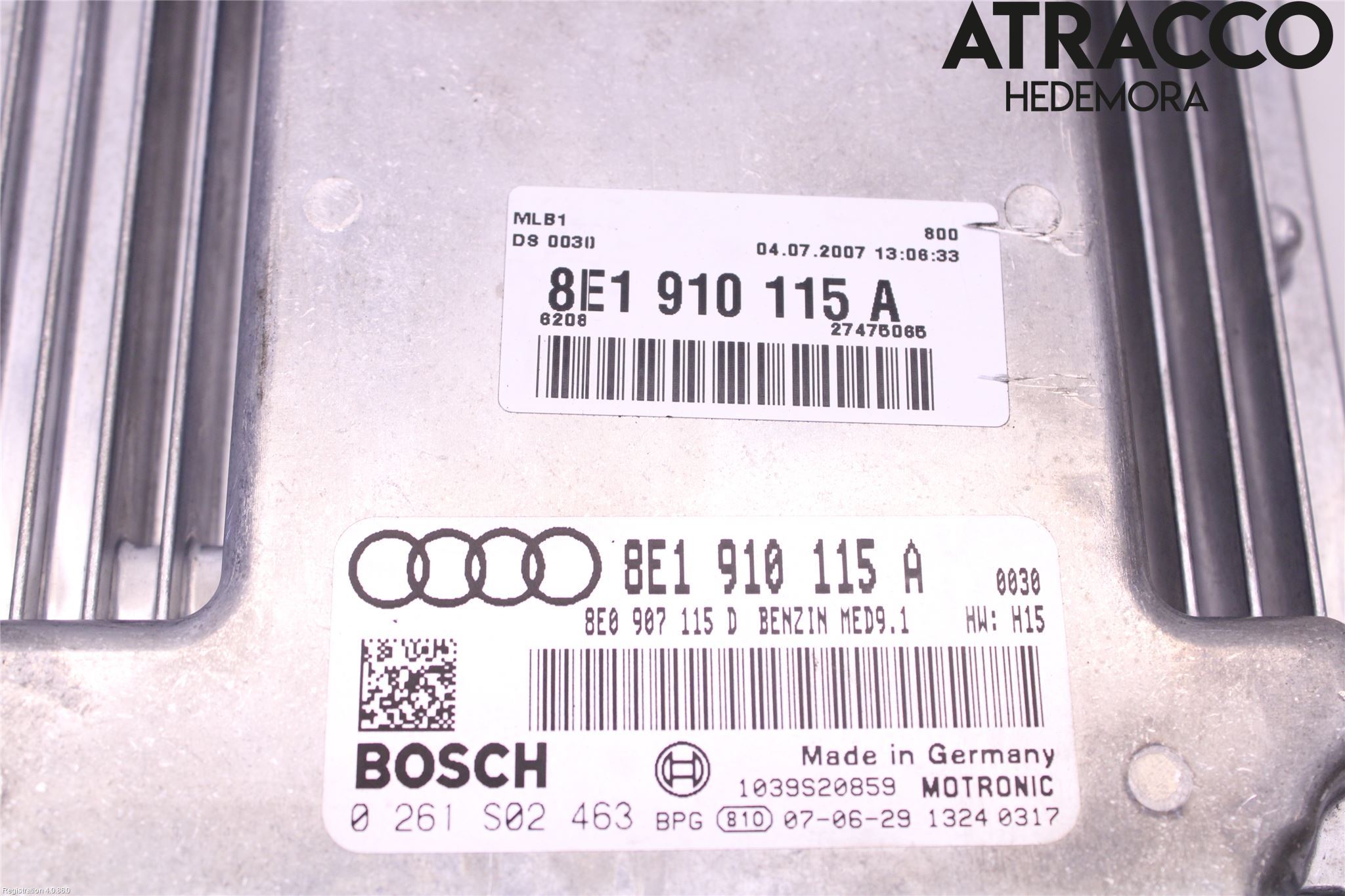 Audi A4/S4 05-07 Styrenhet Insprut Bensin