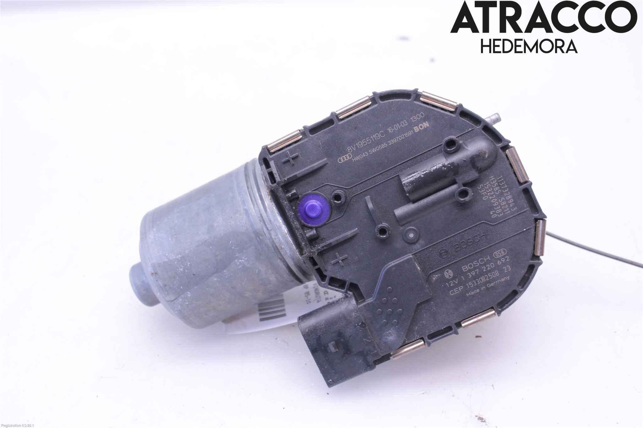 Audi A3/S3 8V 13-20 Torkarmotor Vindruta