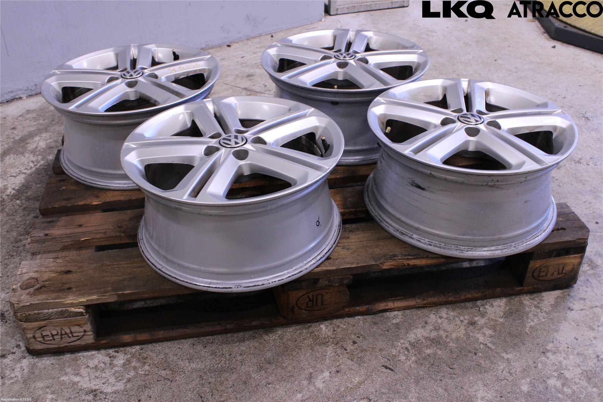 Volkswagen VW POLO 10-17 Fälgsats Aluminium