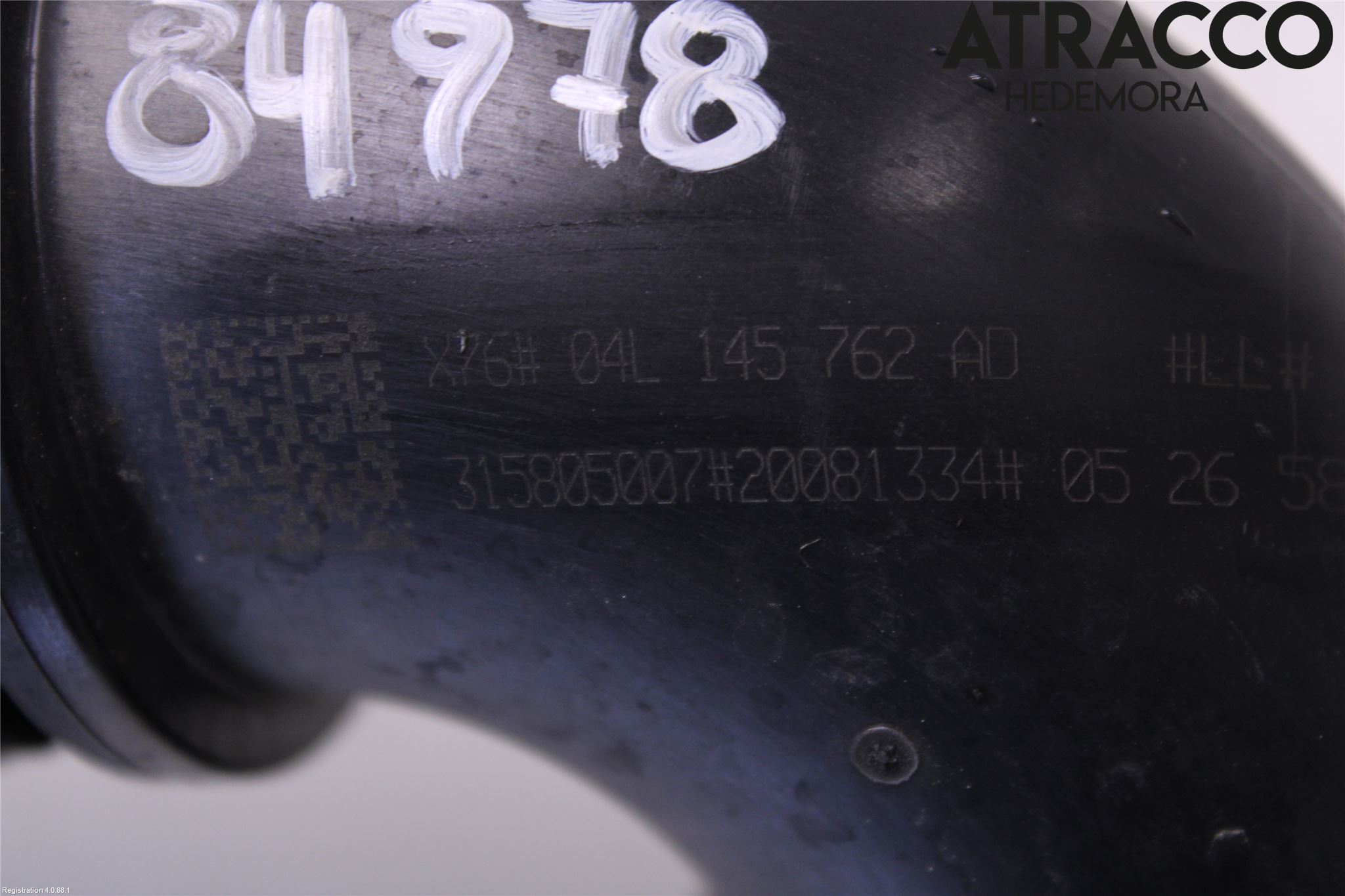 Volkswagen VW GOLF / E-GOLF VII 13-20 Laddluft-Intercoolerrör