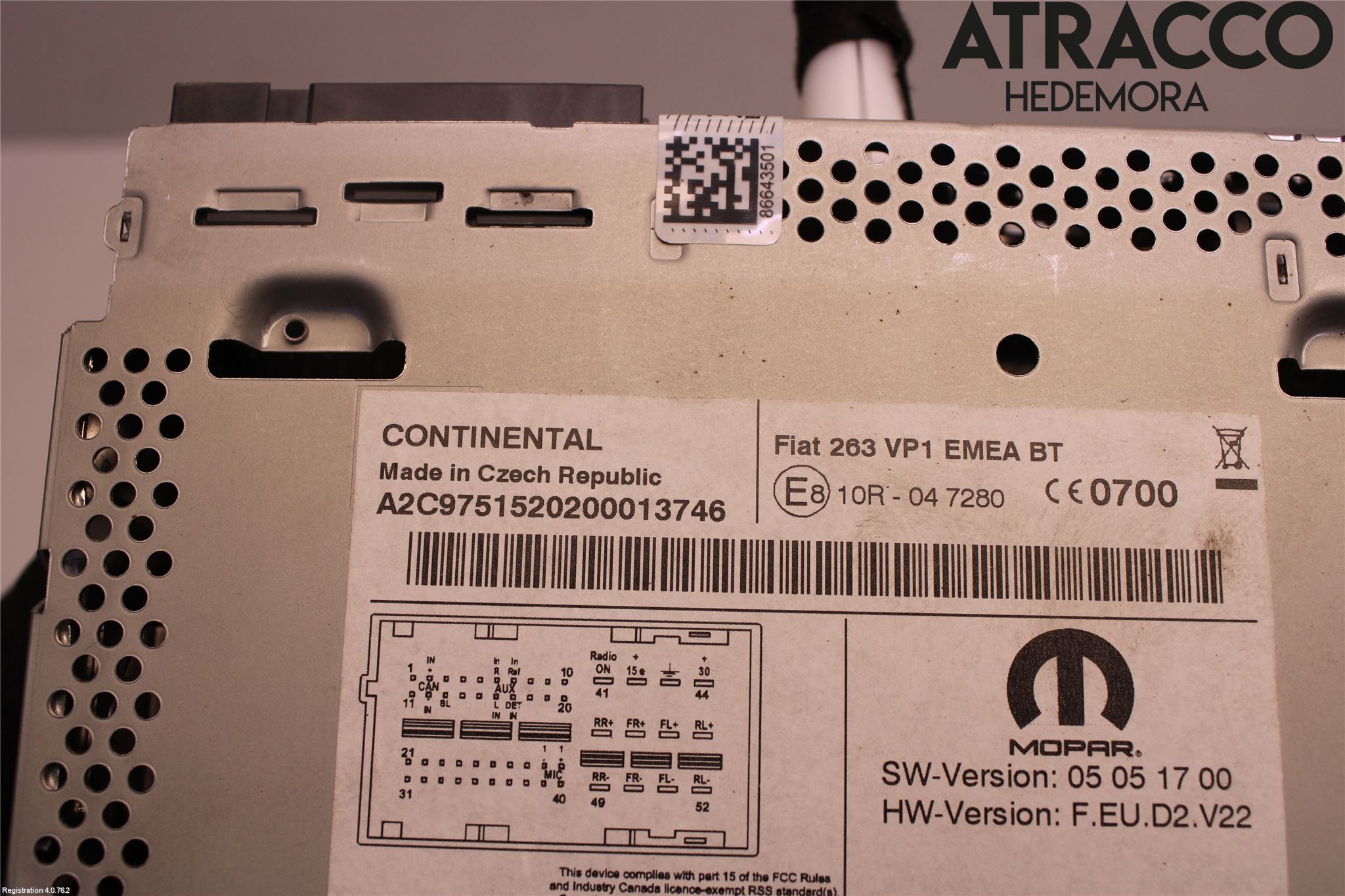 Fiat DOBLO CARGO Cd Radio - Multimediapanel