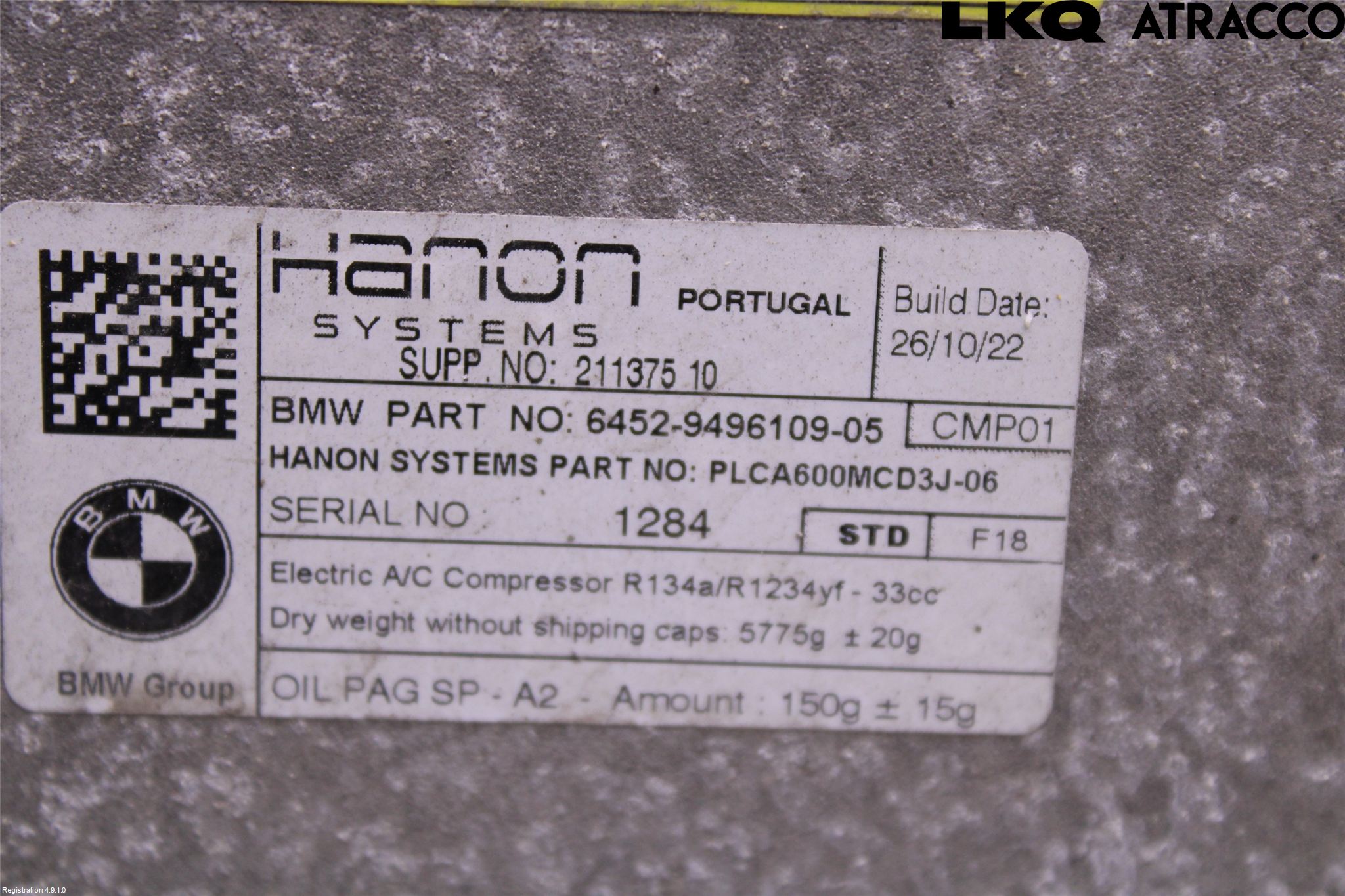 BMW 5 G30/G31/F90 17-23 Ac Kompressor