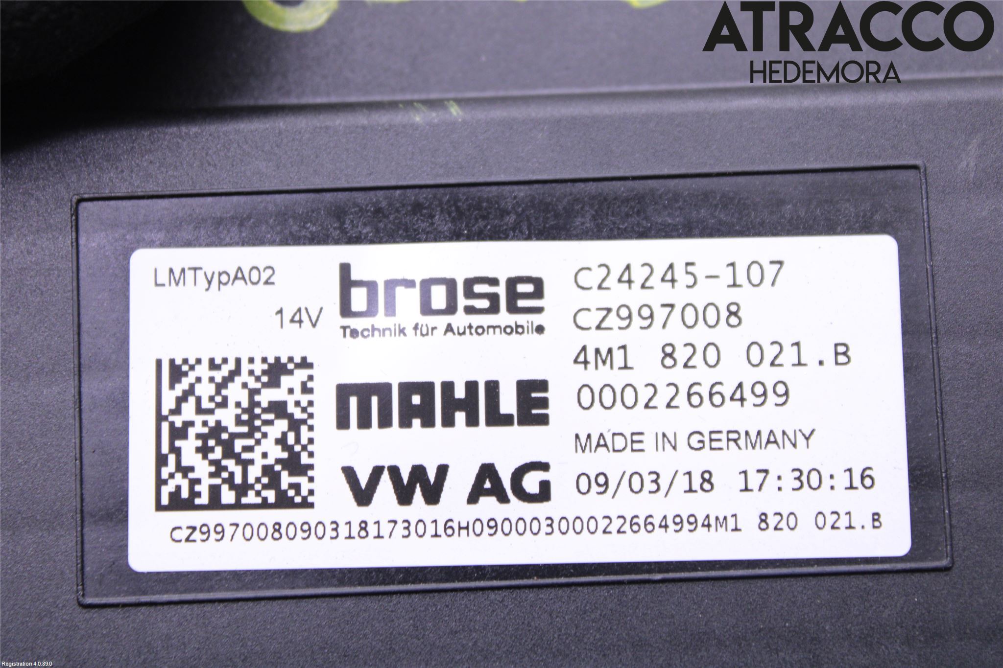 Audi A5 17- Ac Värmefläkt