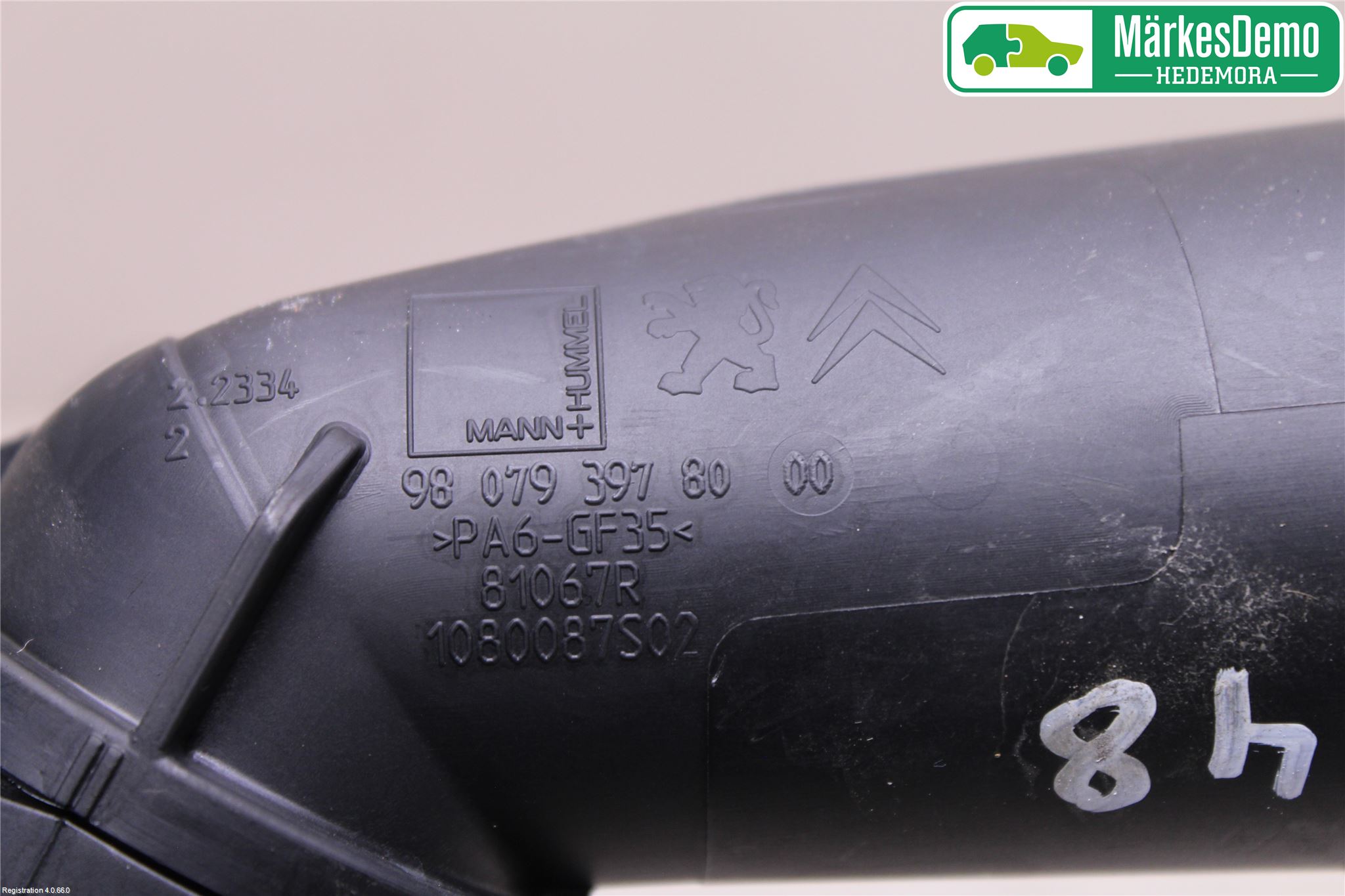 Peugeot 308 14-21 Injgummibälg-Slang