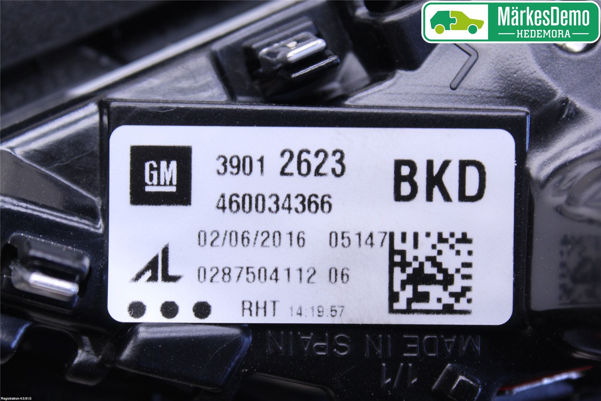 Opel CORSA E 15-19 Bakljus Lucka Vä