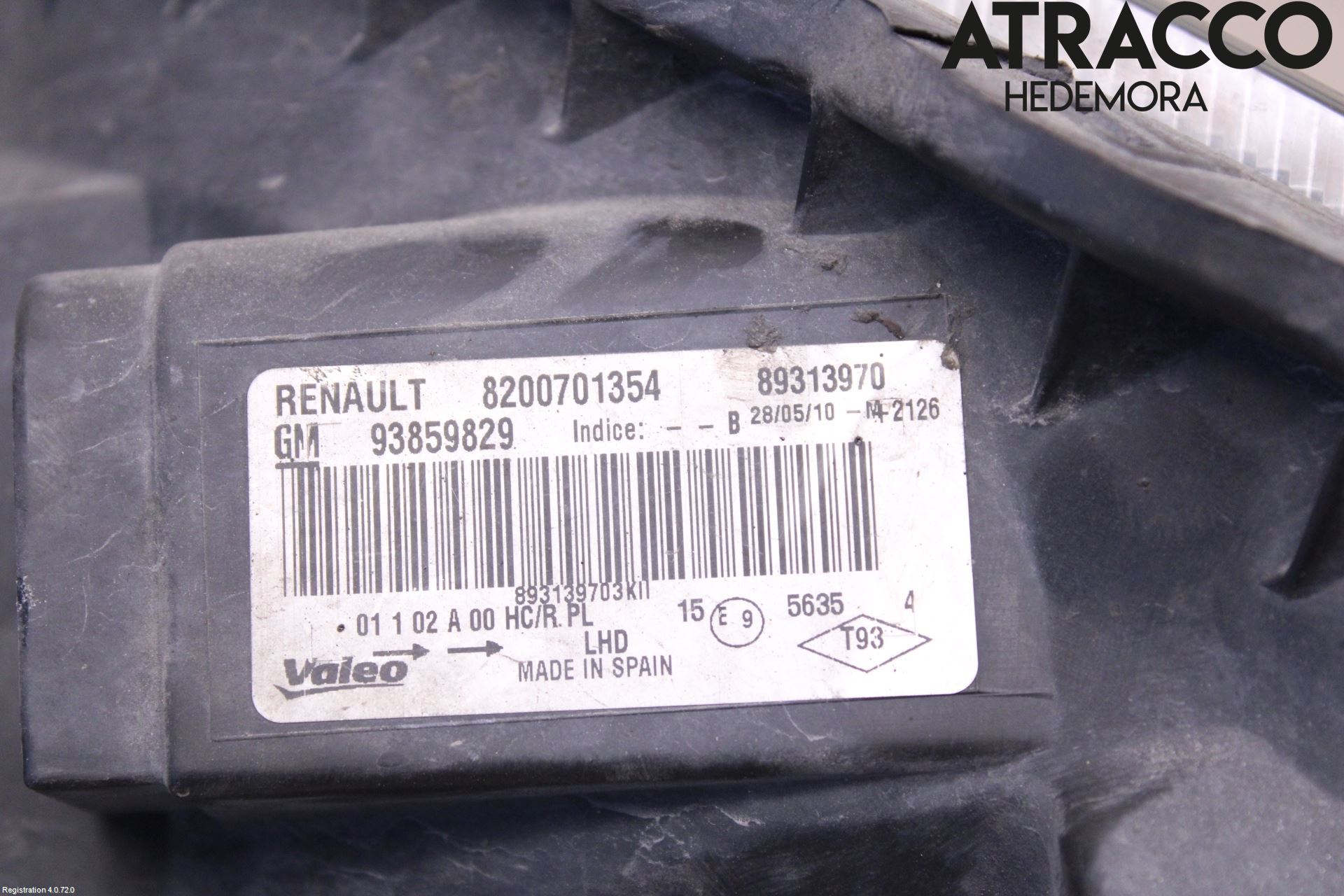 Opel VIVARO 01-14 Strålkastare Vänster