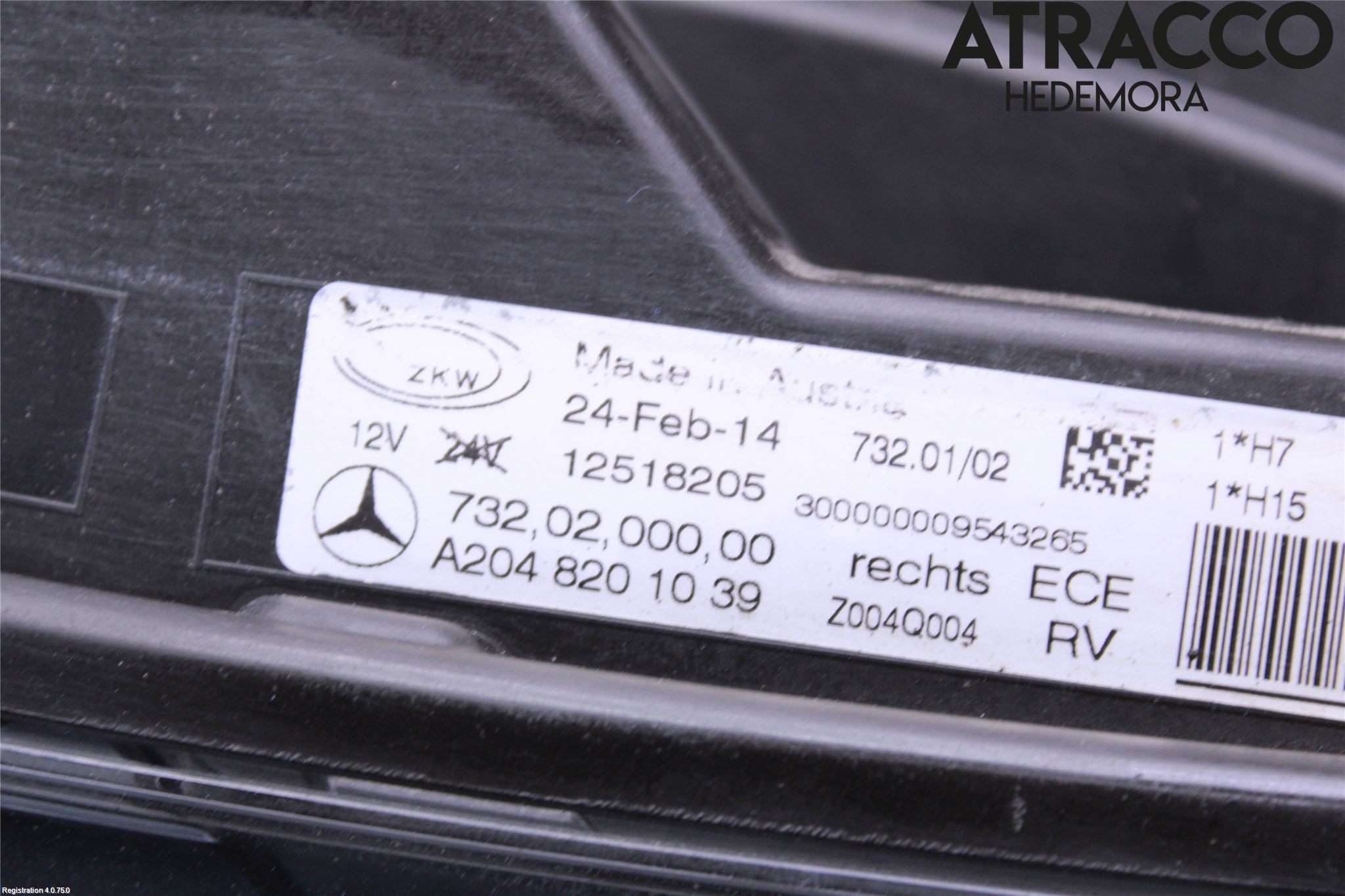 Mercedes-Benz MB GLK-KLASS (X204) 08-16 Strålkastare Höger