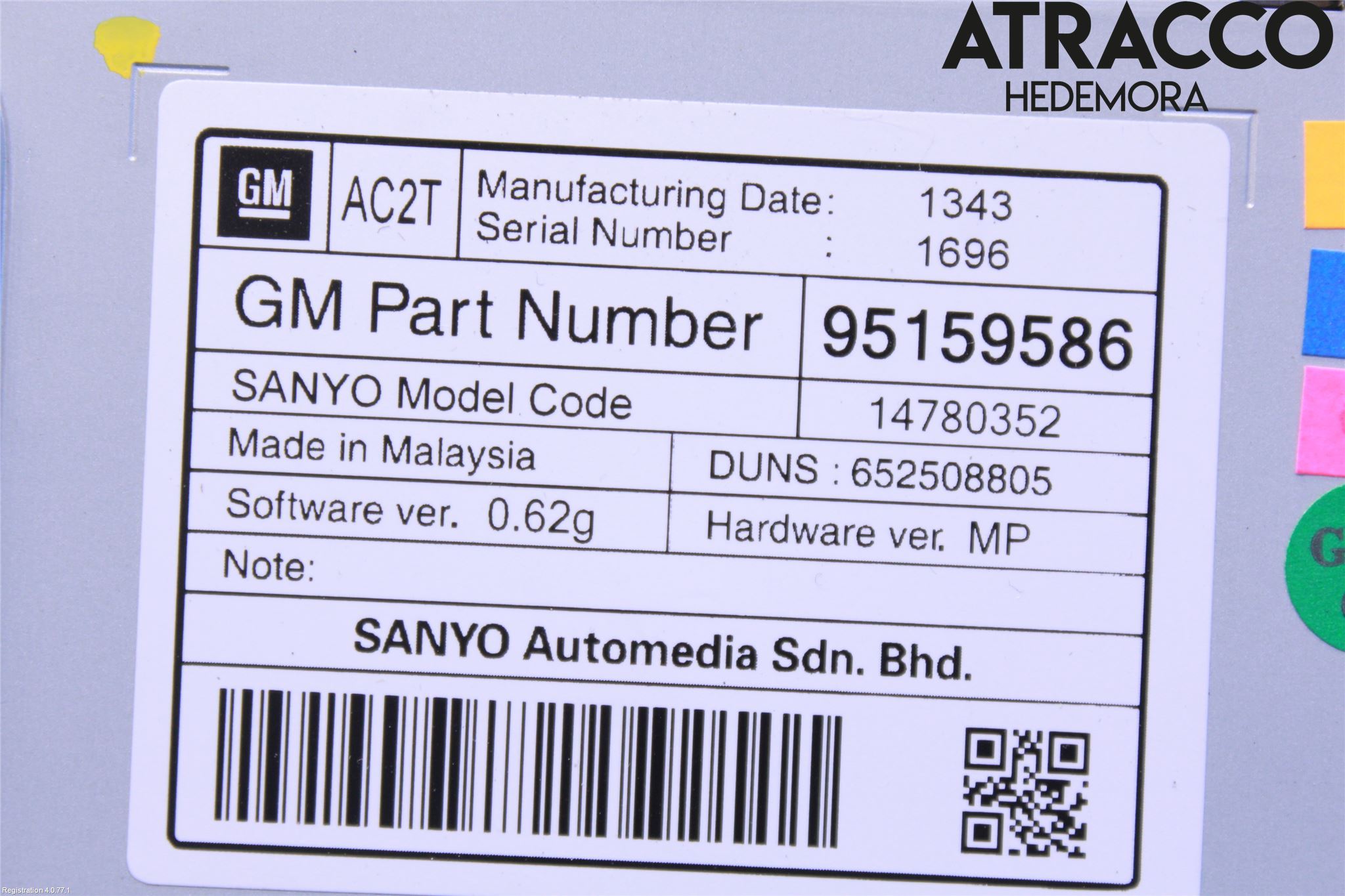 GM CHEVROLET ORLANDO Bildskärm