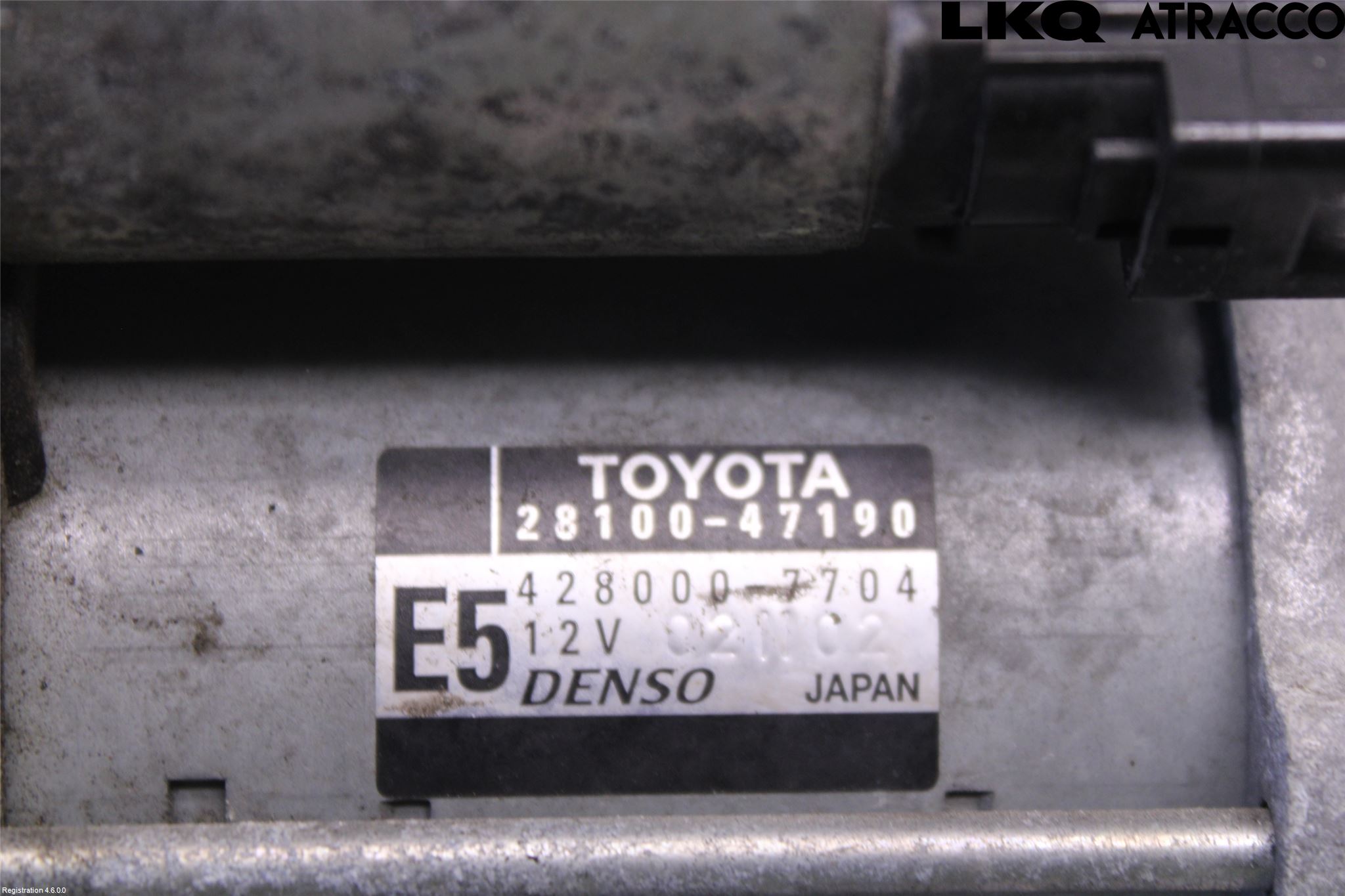 Toyota VERSO-S 11-16 Startmotor